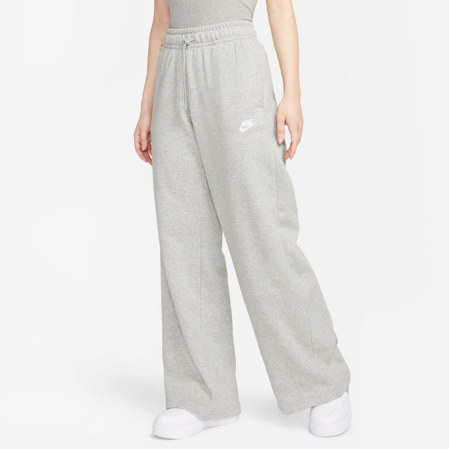 Nike Women's Sportswear Club Fleece Mid-Rise Wide-Leg Sweatpants