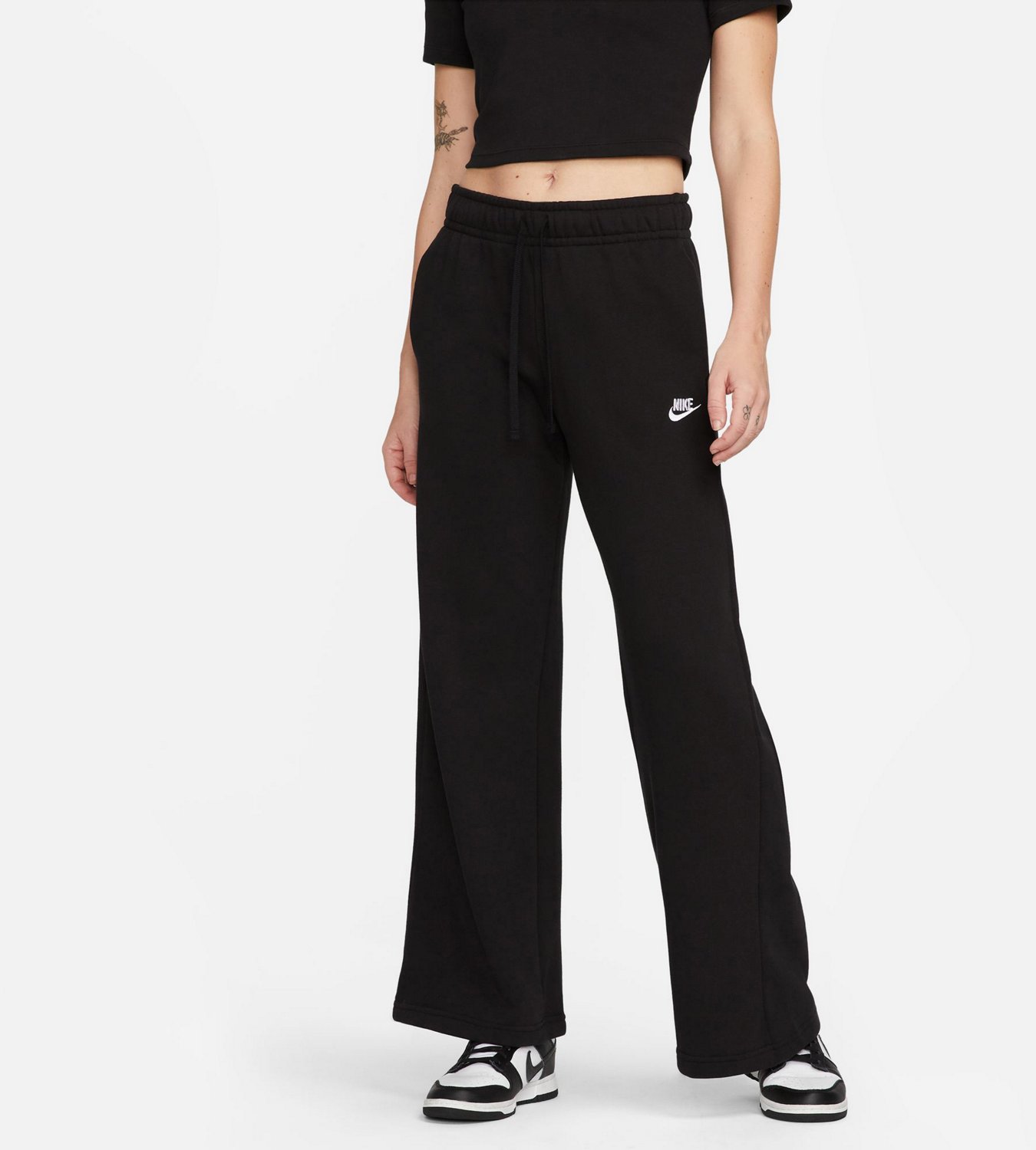 Nike Sportswear Club Fleece Big Kids' (Girls') Wide-Leg Pants