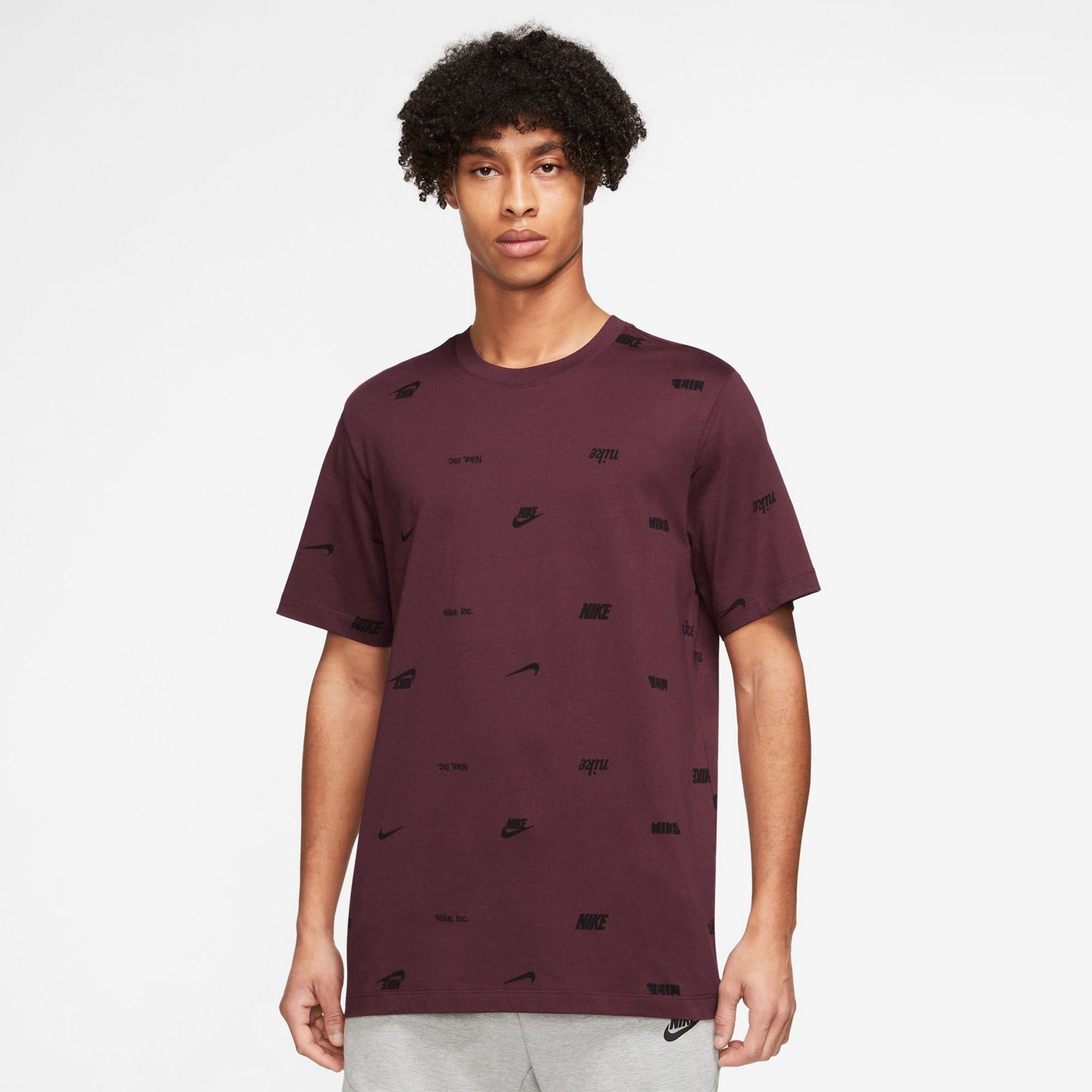Nike Men's Club+ Allover Print T-shirt | Free Shipping at Academy