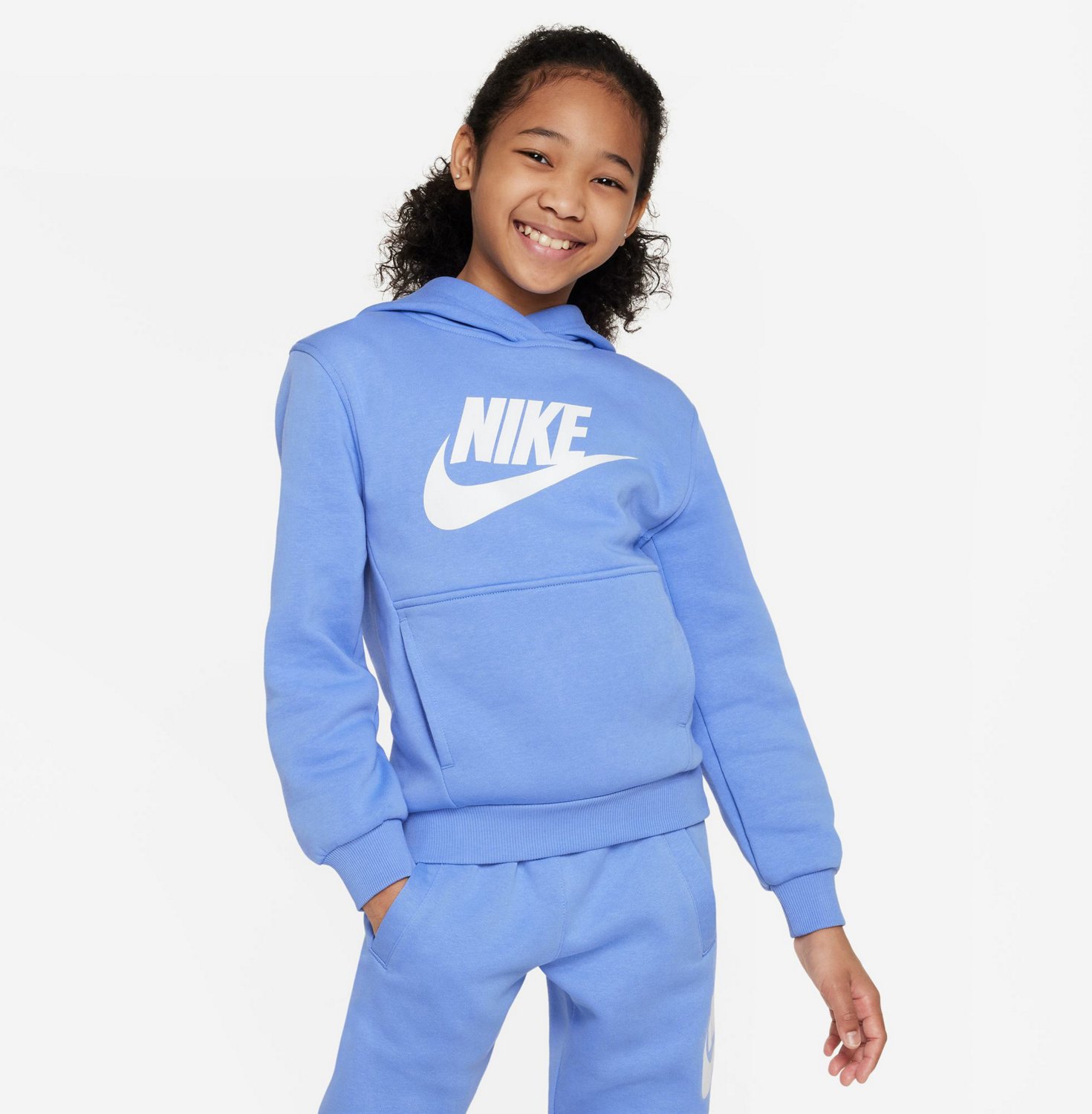 Nike Kids Sportswear HBR Club Fleece Hoodie Academy