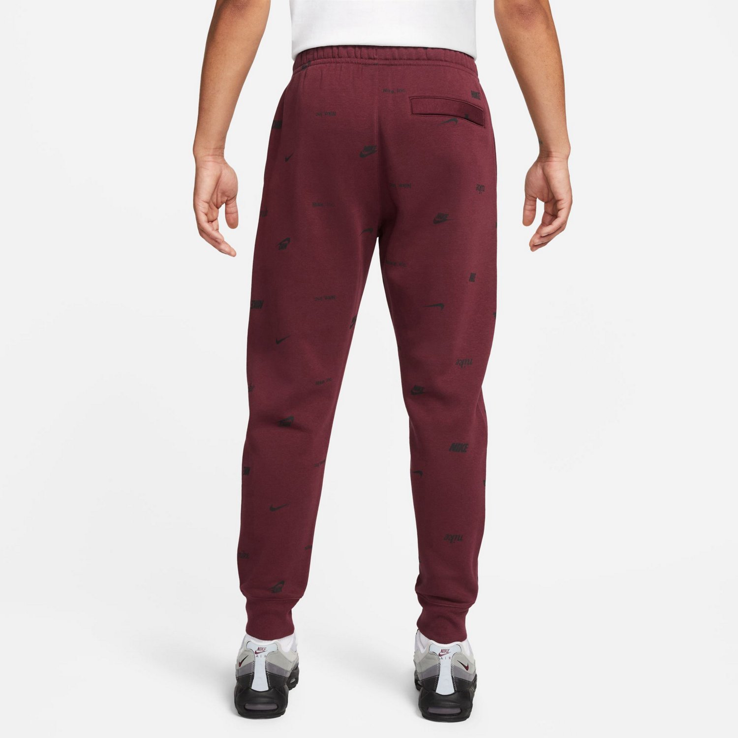 Nike Men's Club Fleece+ Brushed-Back Allover Print Joggers - view number 2
