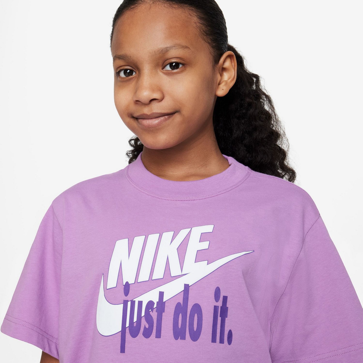 Nike Girls' Sportswear Boxy HBR Graphic T-shirt  - view number 3