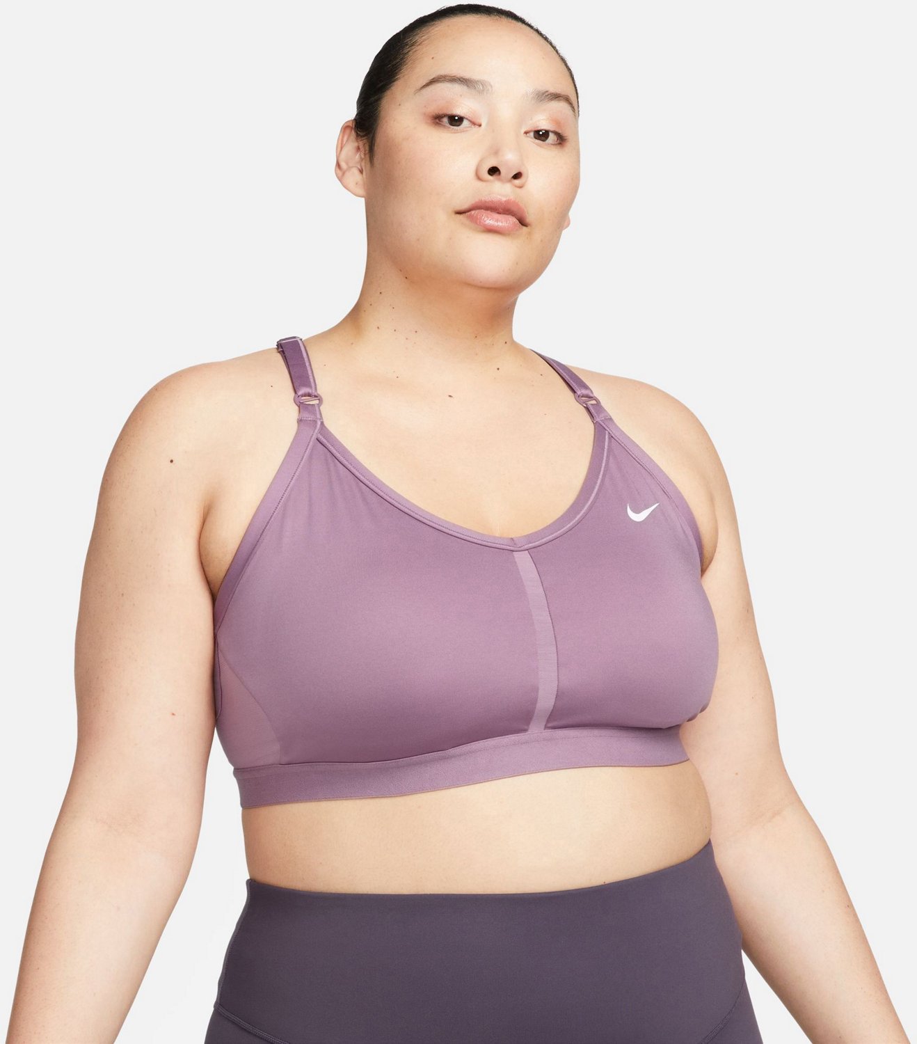 Nike Women's Plus Dri-FIT V-Neck Indy Racerback Bra