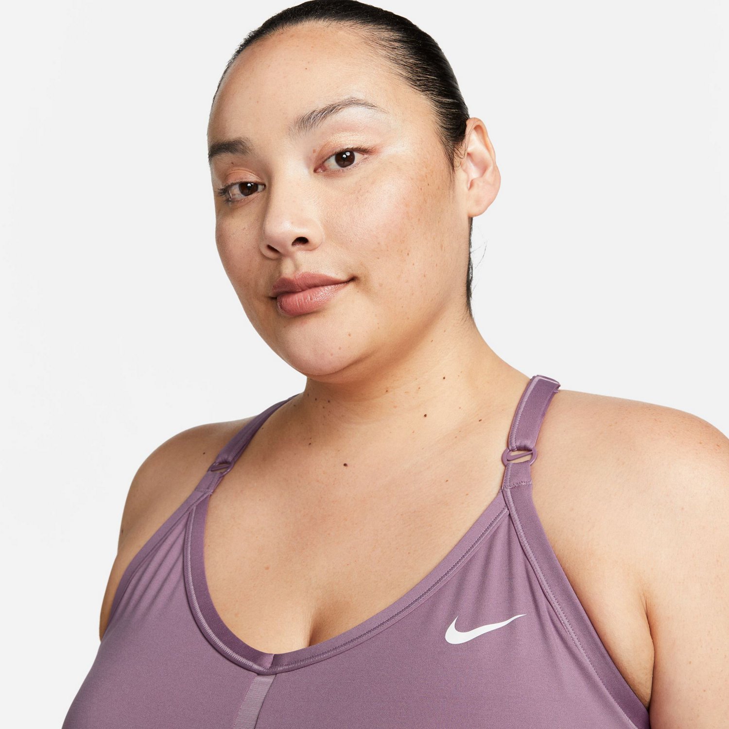 Nike Women's Plus Dri-FIT V-Neck Indy Racerback Bra - view number 3