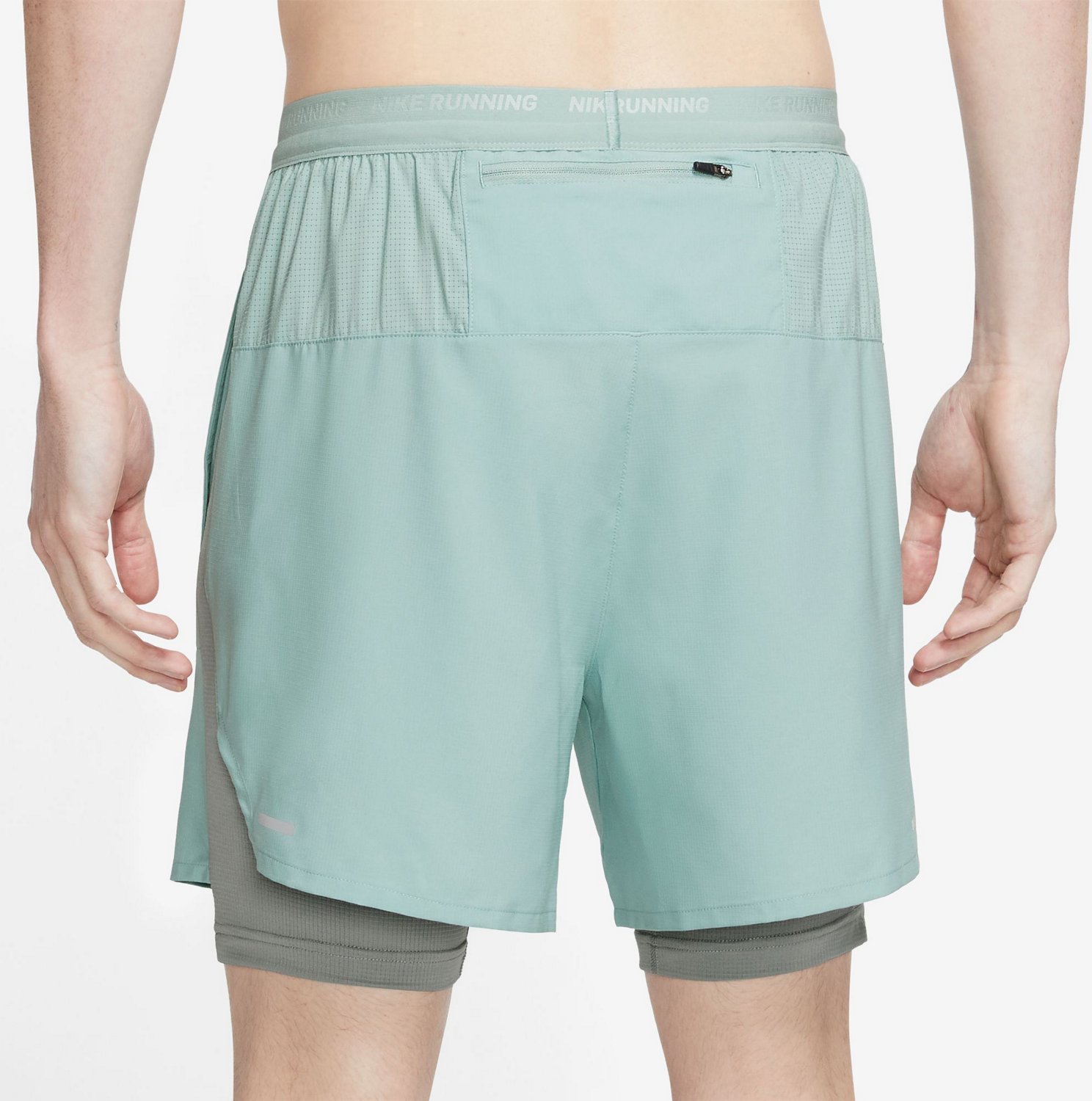 Nike Men's DriFIT Stride Hybrid Running Shorts 7 in Academy