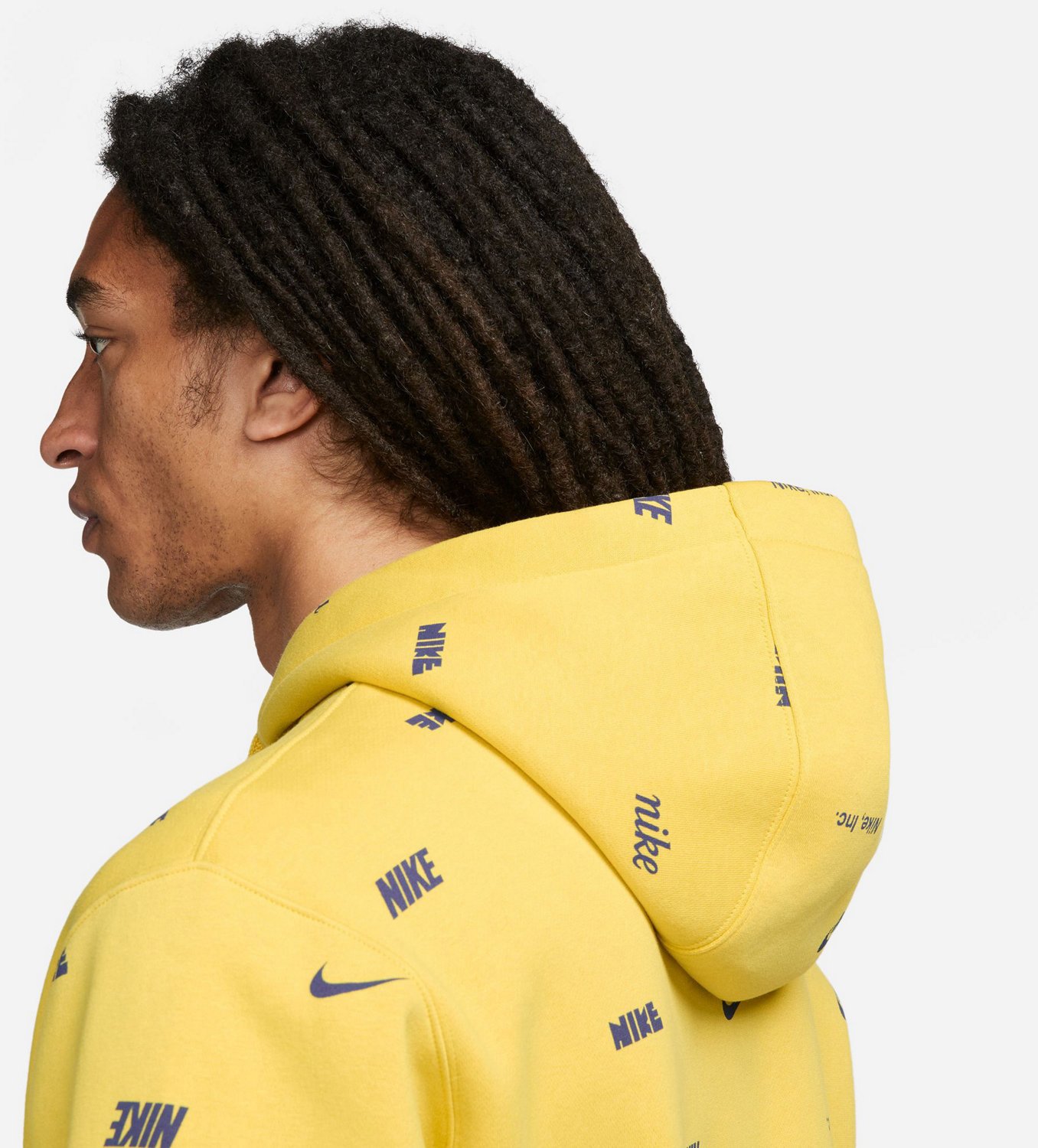 Nike Men's Club Fleece+ Allover Print Pullover Hoodie - view number 5