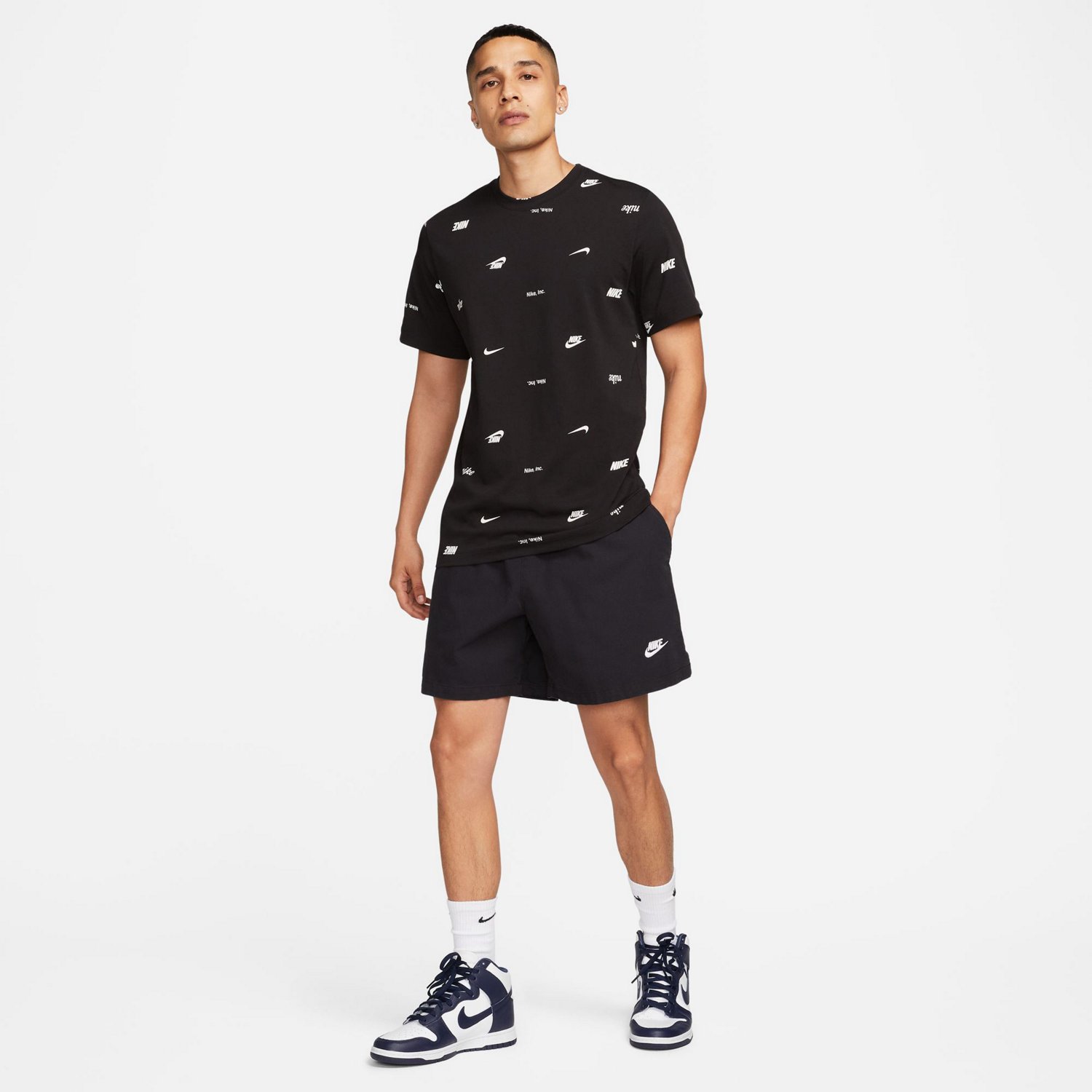 Nike Men's Club+ Allover Print T-shirt - view number 4