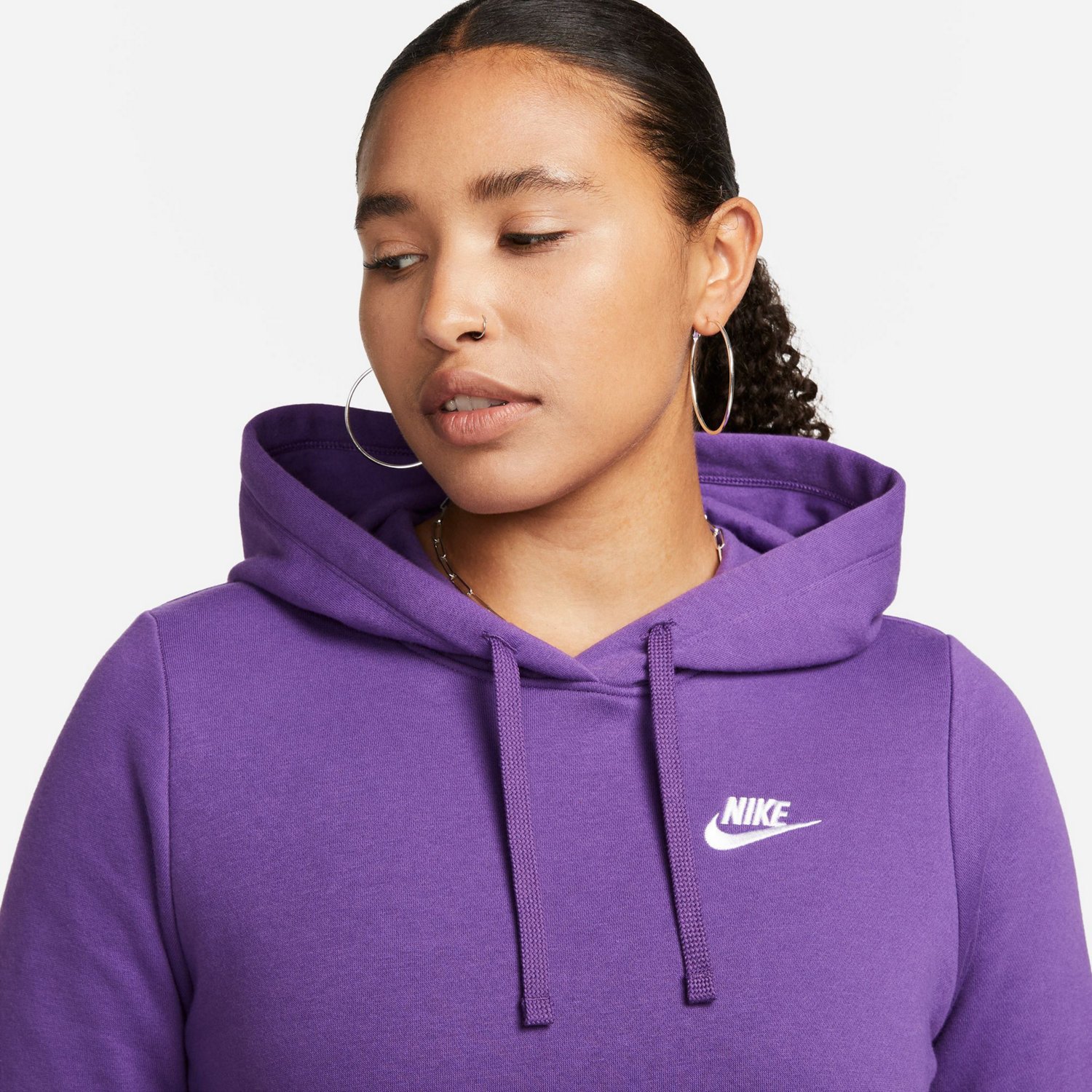 Nike Women's Club Fleece Pullover Hoodie                                                                                         - view number 3