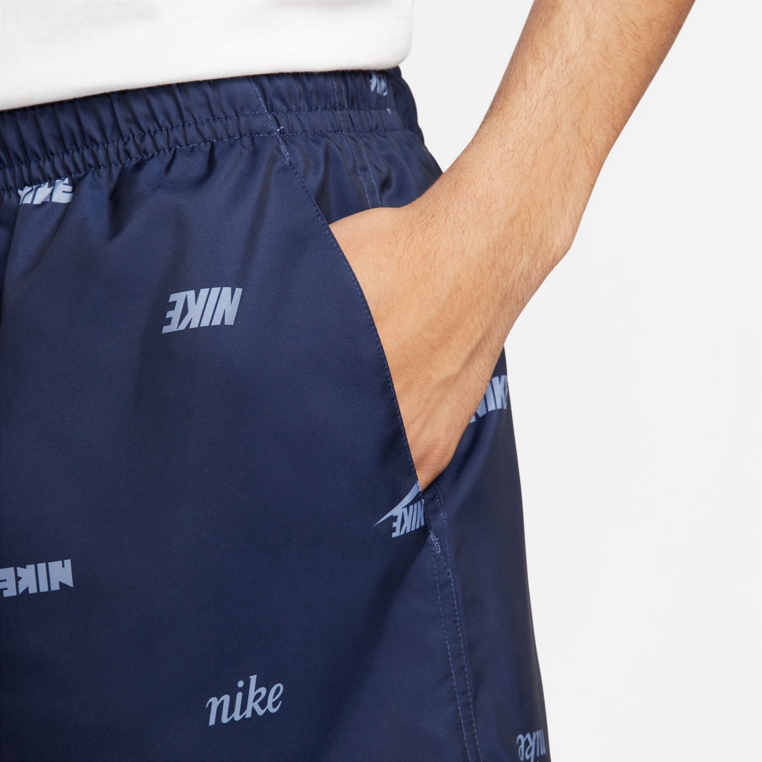 Nike Men's Club+ Woven Allover Print Flow Shorts - view number 4