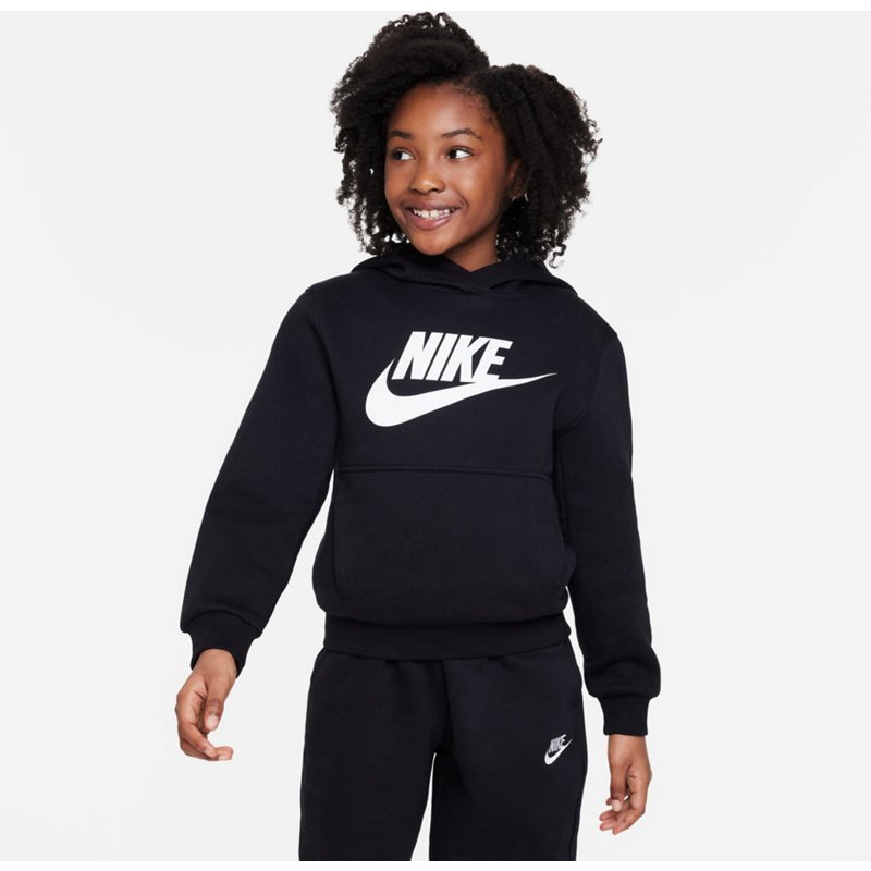 Nike Kids' Sportswear HBR Club Fleece Hoodie Black, Medium - Boy's Fleece at Academy Sports