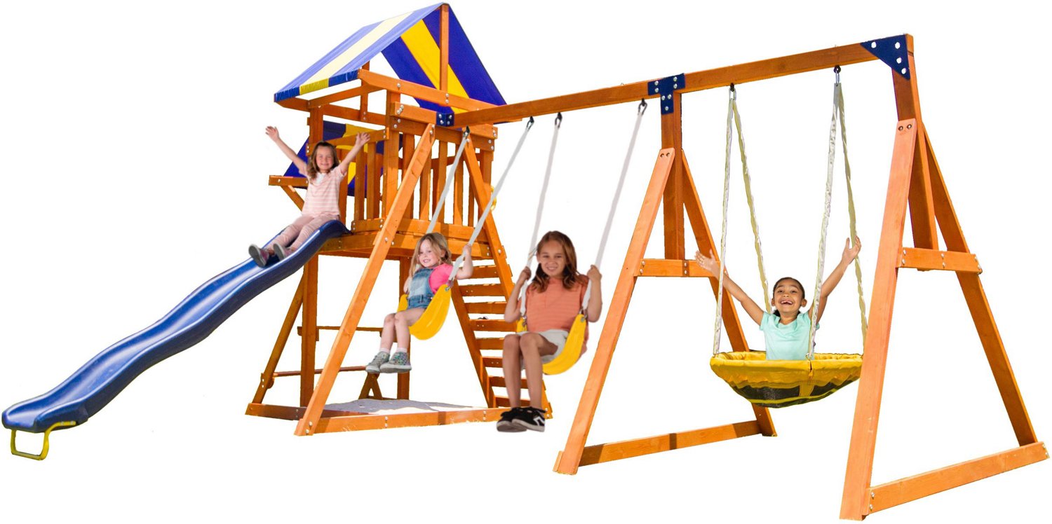 Sportspower Willow Creek Wooden Swing Set                                                                                        - view number 1 selected