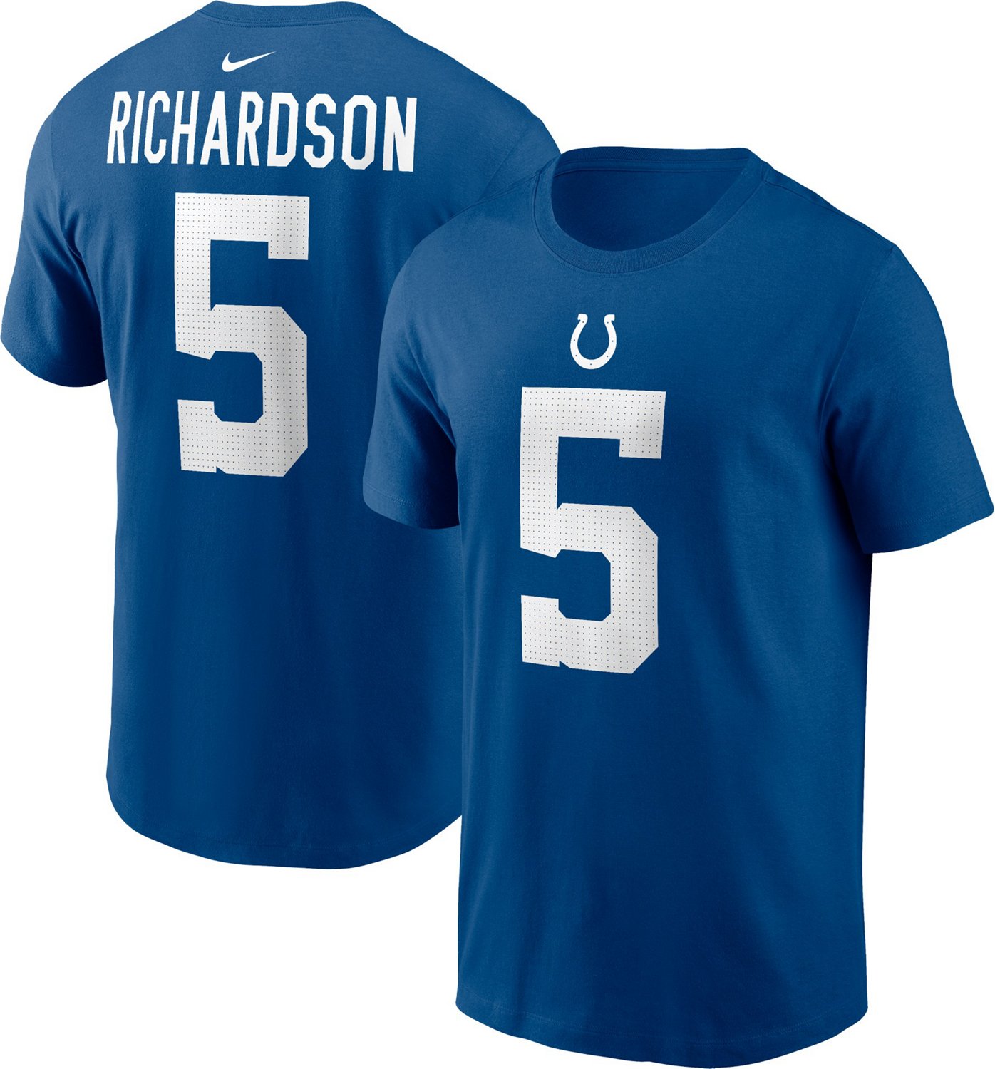 Nike Men's Indianapolis Colts Anthony Richardson 5 N&N T-shirt - view number 3