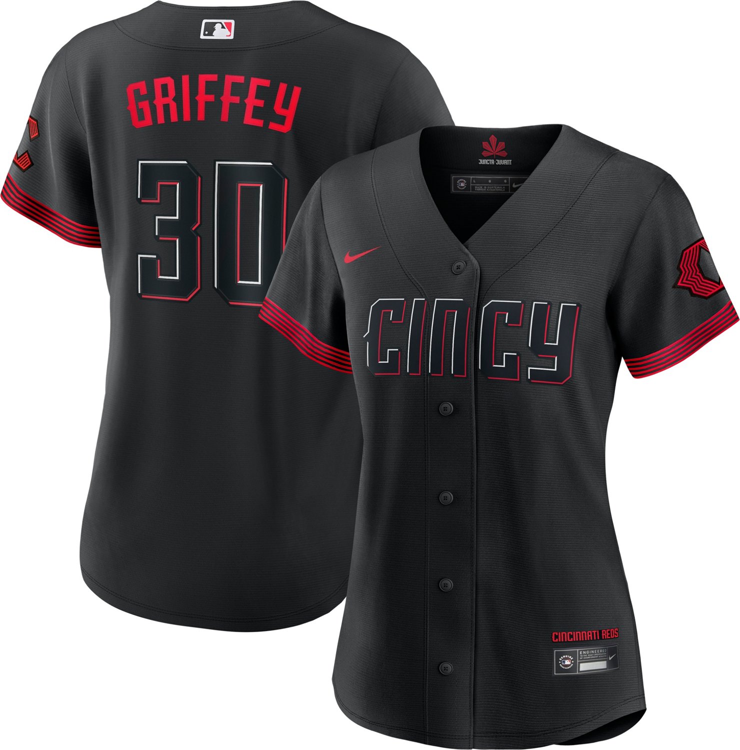 Nike Women's Cincinnati Reds Ken Griffey Jr. #30 City Connect Replica Jersey - view number 3