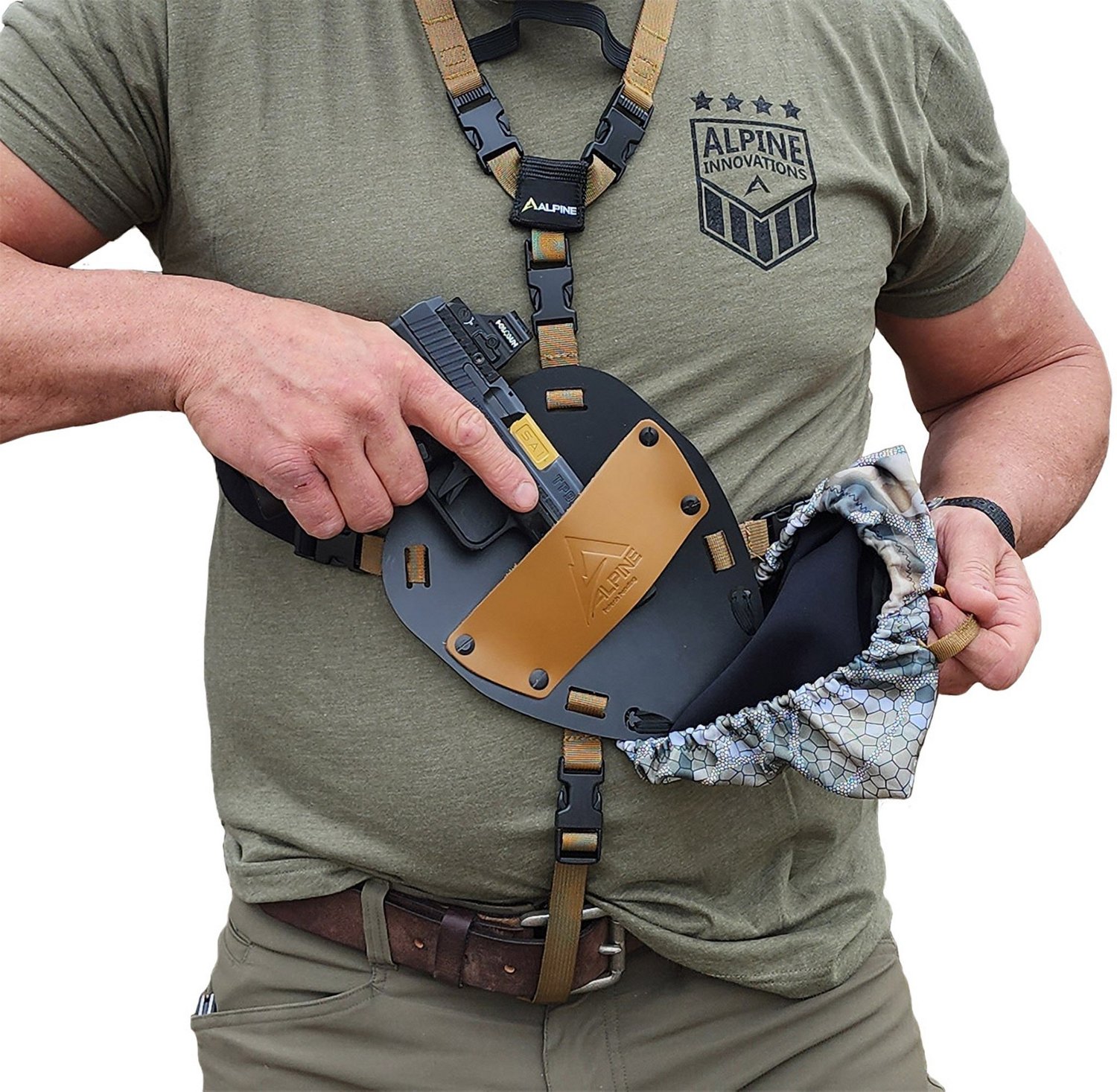 Alpine Kydex Pistol Slicker Chest and Leg Holster - view number 4