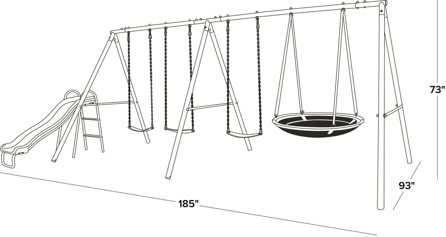 Sportspower Triple Swing and Saucer Set                                                                                          - view number 3