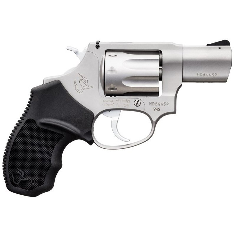 Taurus 942 Ultra-Lite Rimfire DA/SA Revolver - .22 Long Rifle - 2″ - Matte Stainless - Black - 8
