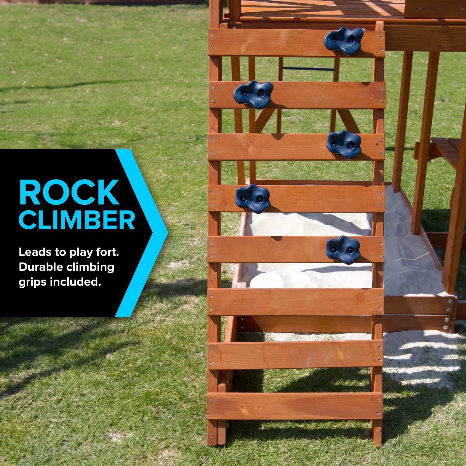 Sportspower Grand Mesa Wooden Swing Set Academy