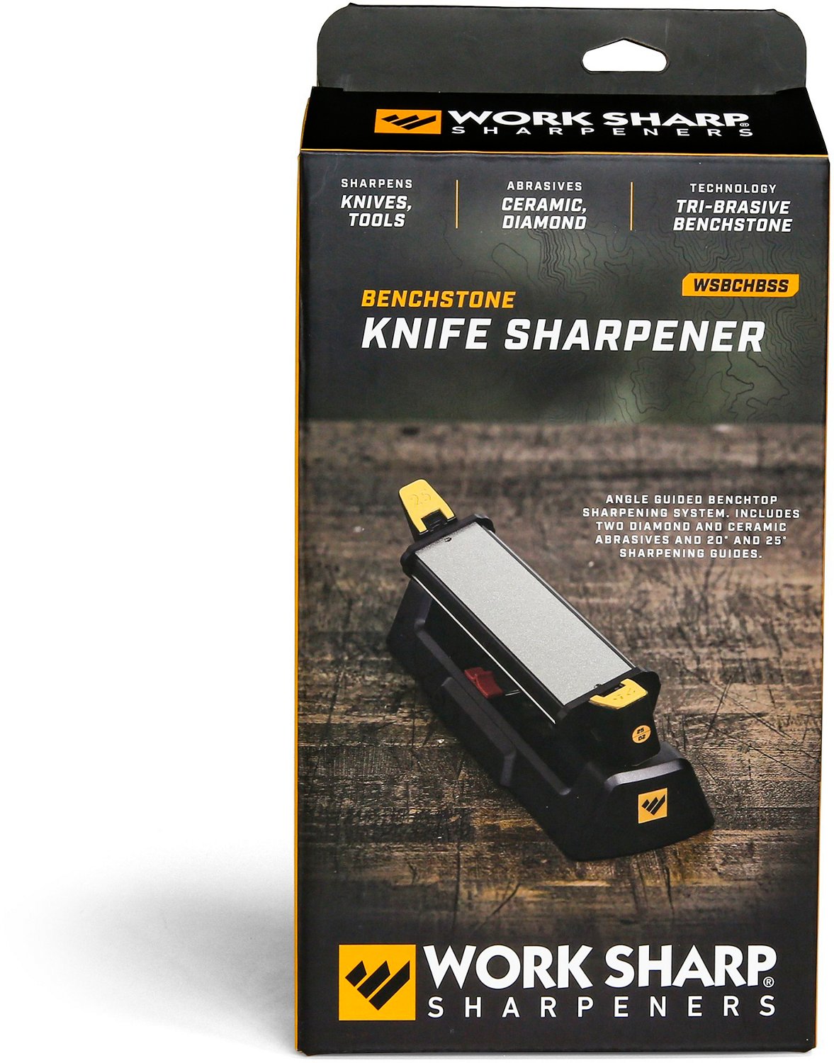 Work sharp Benchstone Tri-brasive knife sharpener, WSBCHBSS