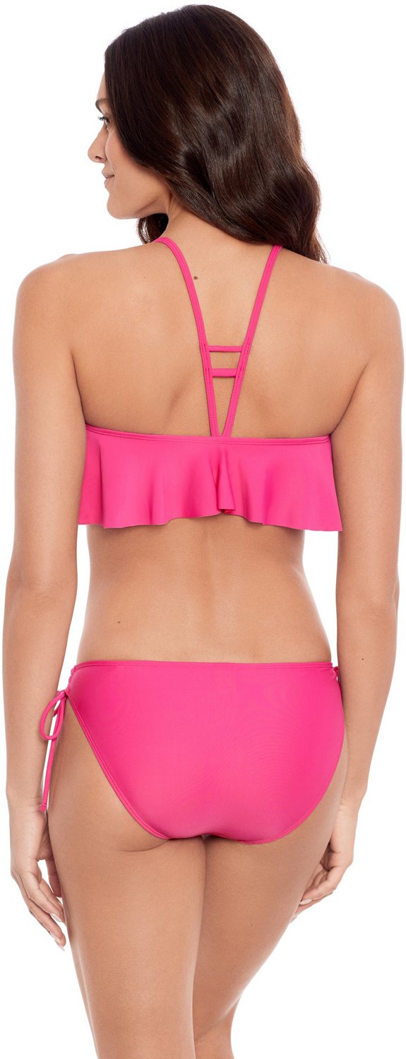 Salt + Cove Juniors' Strappy Back Flounce Swim Top - view number 5