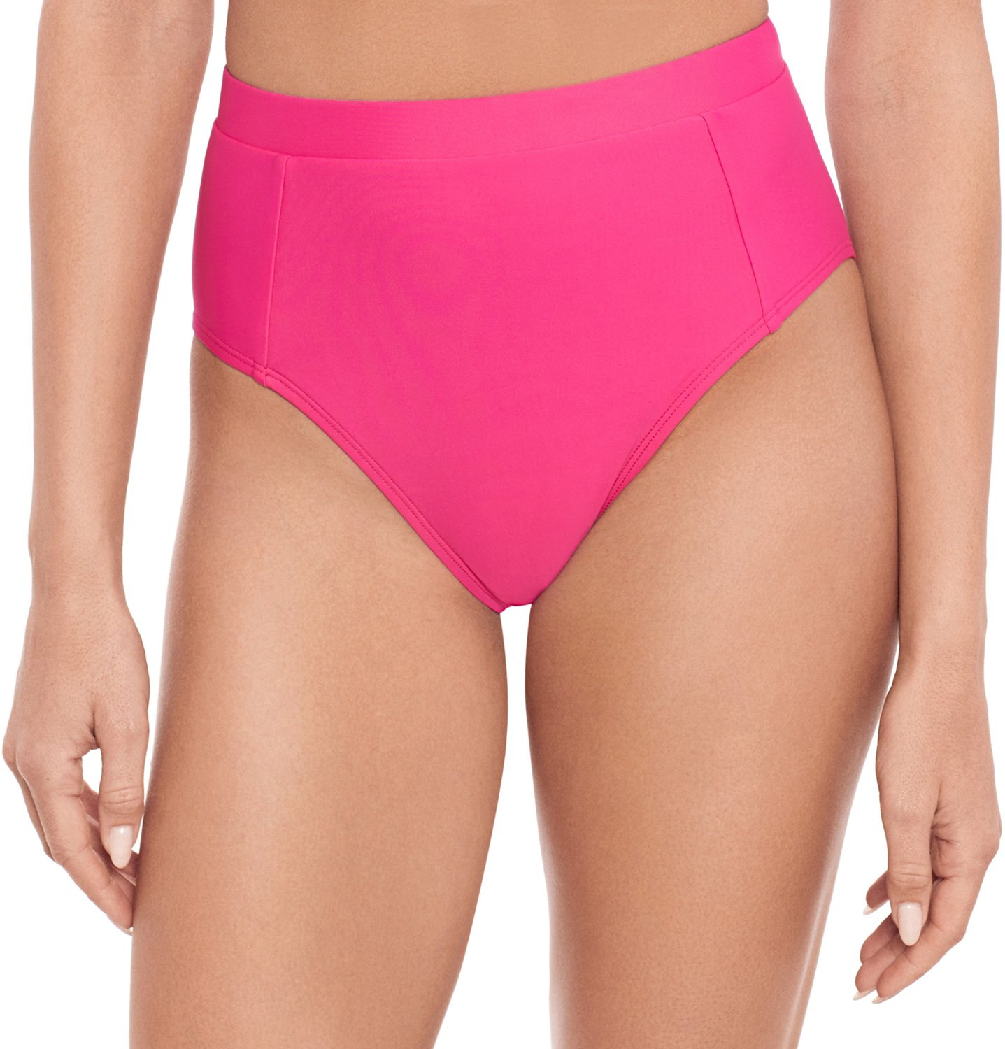 Salt + Cove Juniors' Solid Banded High Waist Swim Bottoms