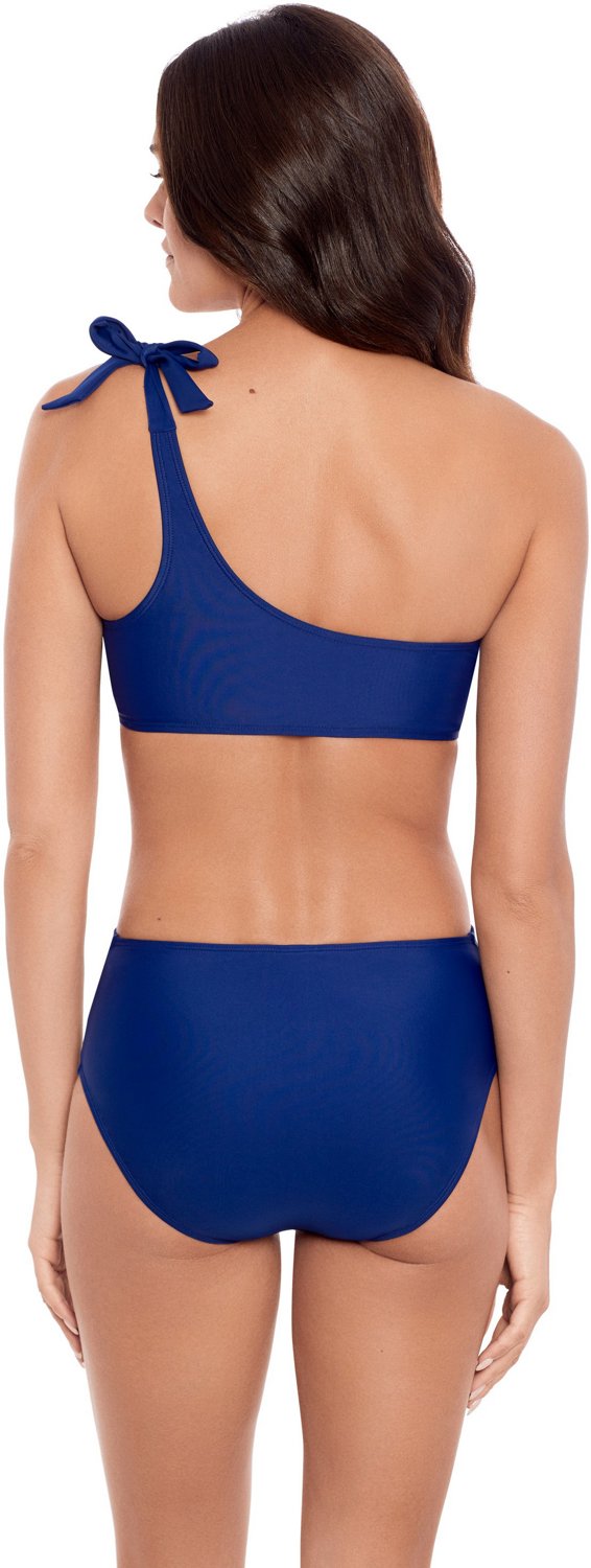Salt + Cove Juniors' Solid One Shoulder Tie Swim Top - view number 5