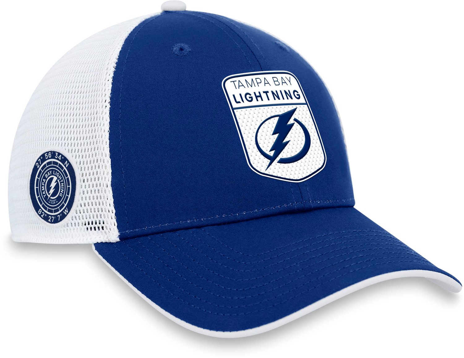 Fanatics Men's Tampa Bay Lightning Authentic Pro Draft Podium Structured Trucker Hat - view number 3