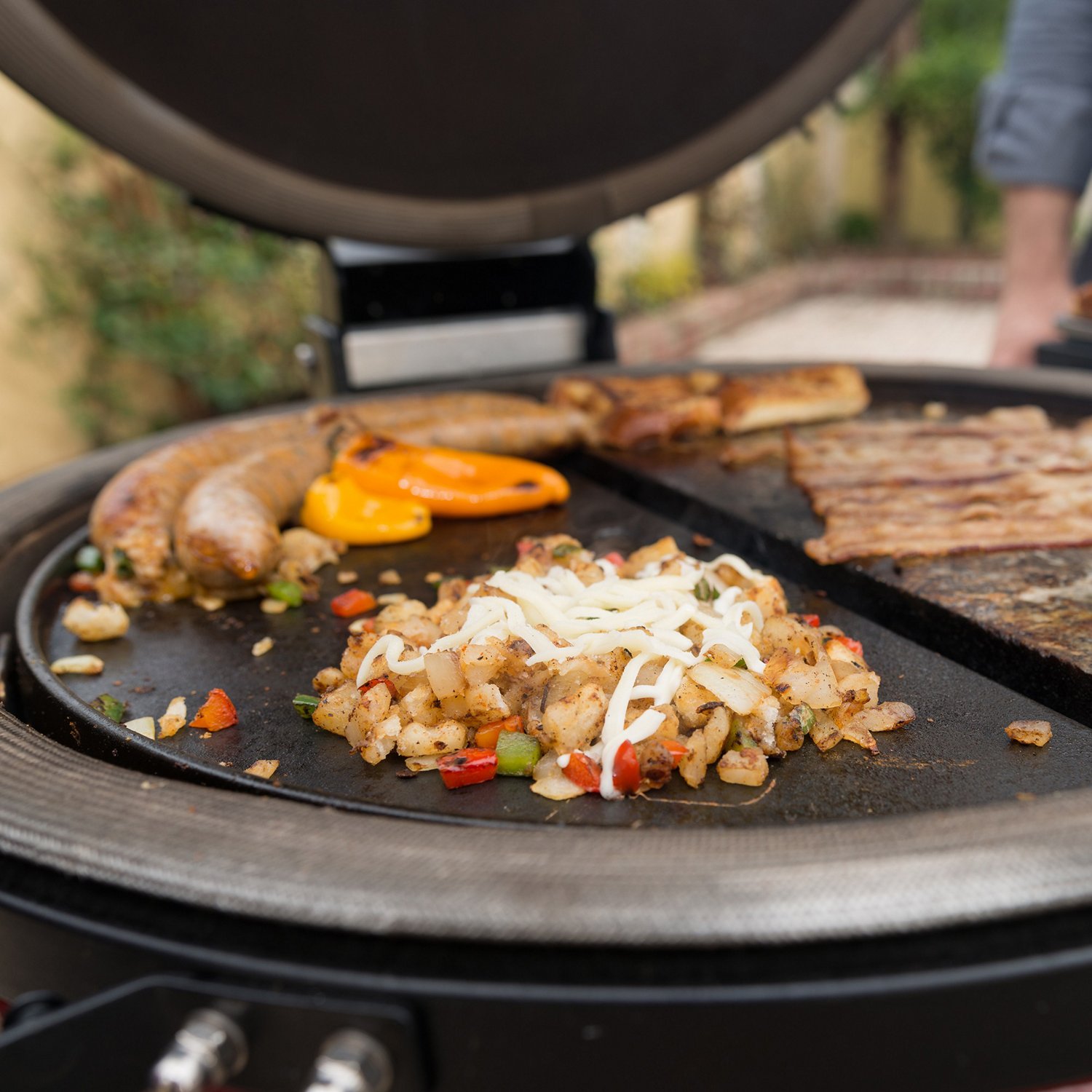 Kamado Joe Classic Joe Half Moon Cast Iron Reversible Grill Griddle                                                              - view number 5