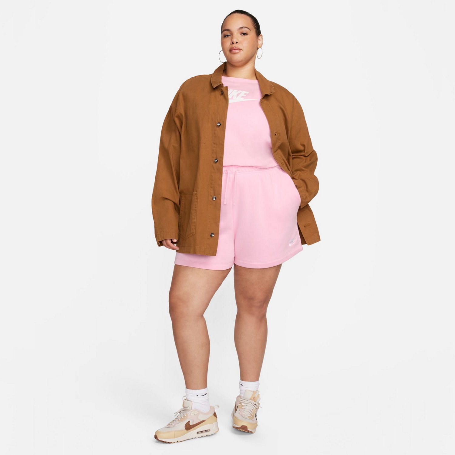 Nike Women's Club Fleece Plus Size Shorts - view number 3