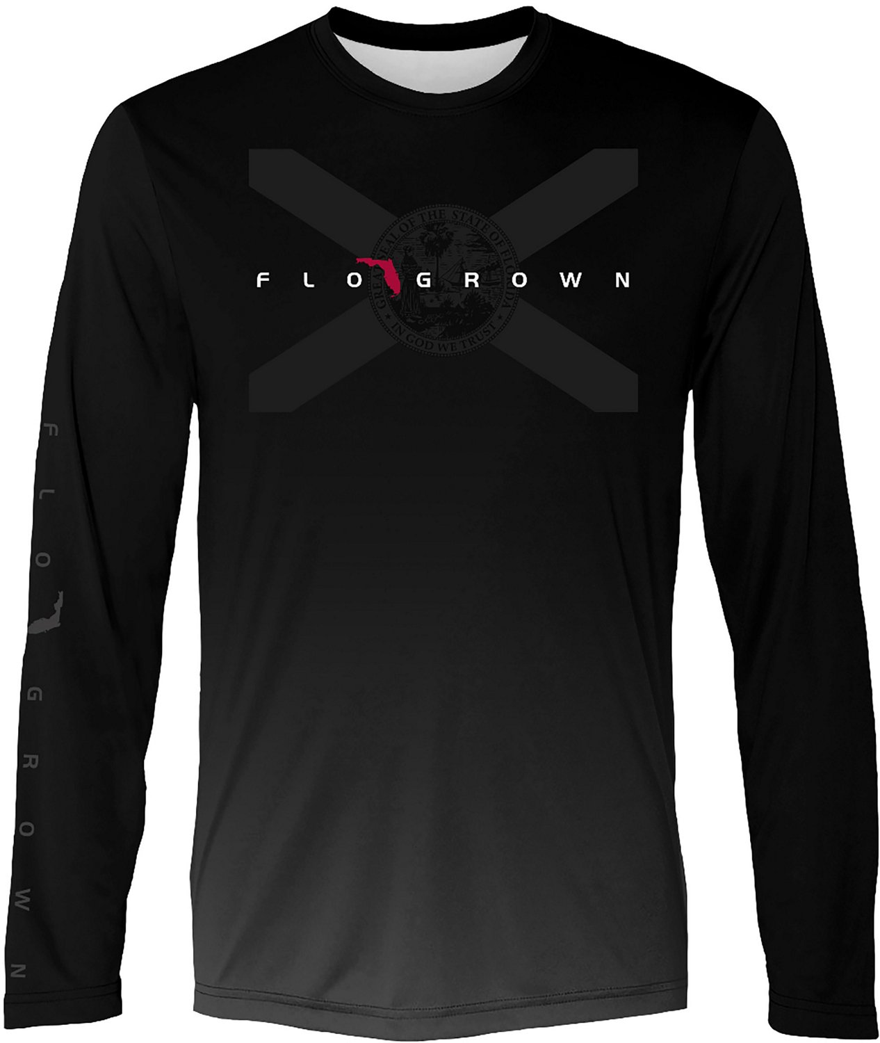 FloGrown Men's Misty Scales Performance Graphic Long Sleeve T-Shirt Turquoise Aqua, 2X-Large - Men's Outdoor Graphic Tees at Academy Sports