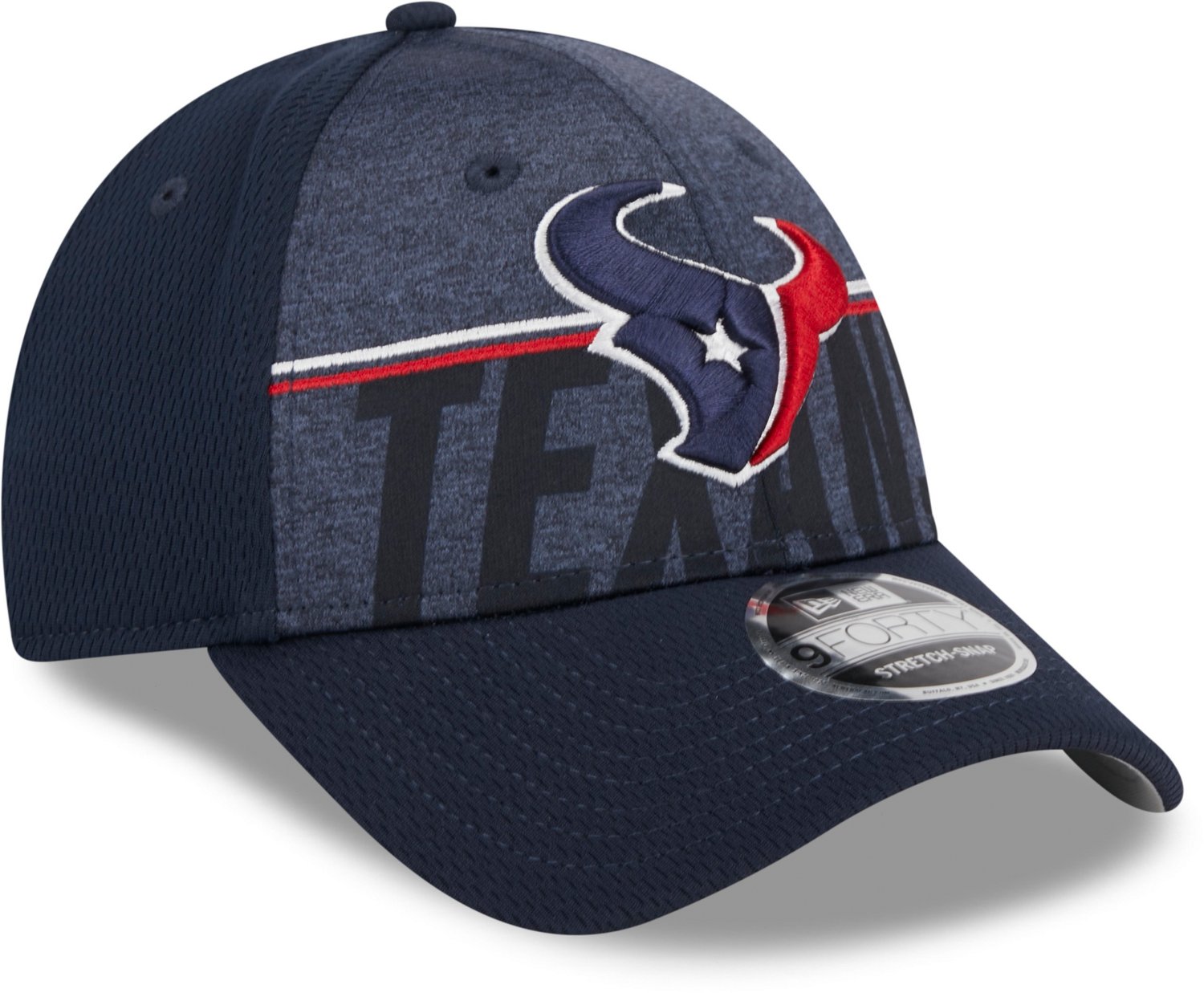 New Era Men's Houston Texans 9FORTY Stretch-Snap Training Cap - view number 3