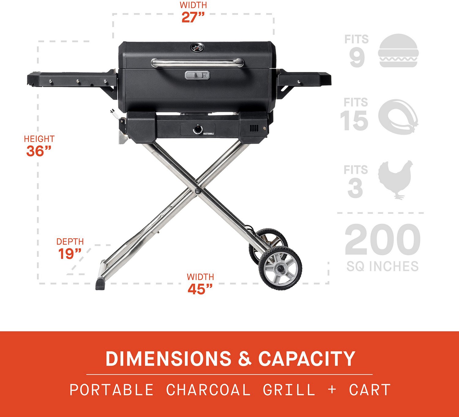 Masterbuilt Portable Charcoal Grill and Smoker                                                                                   - view number 2