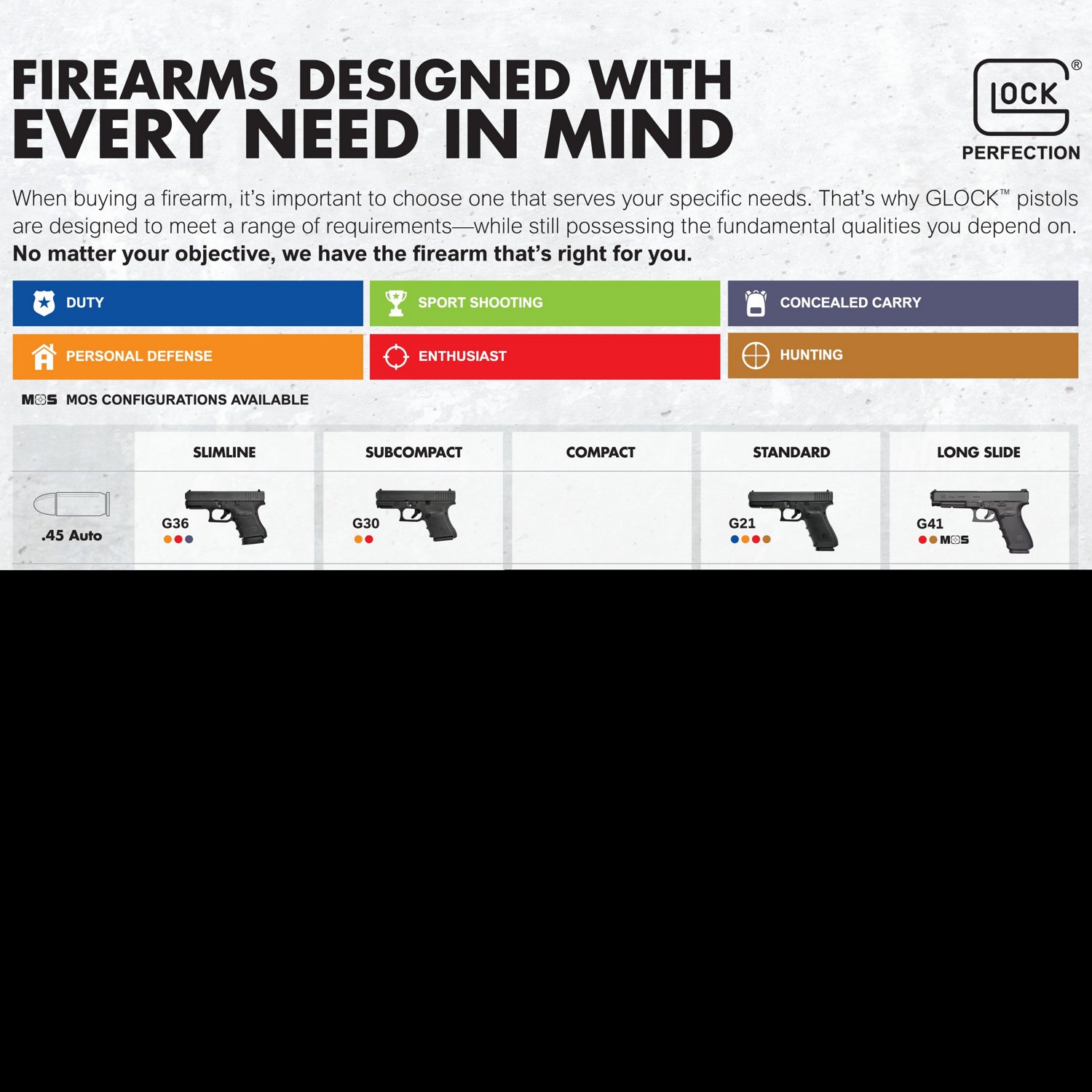 Glock 17 Gen 5 Orchid & Black 9mm Semi Auto Pistol - view number 4