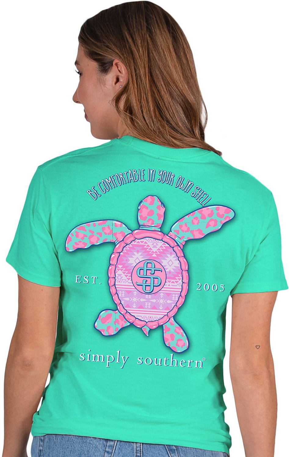 Simply Southern Medium Flip Flops Blues Short Sleeve Tee by Simply  Southern-The Lamp Stand