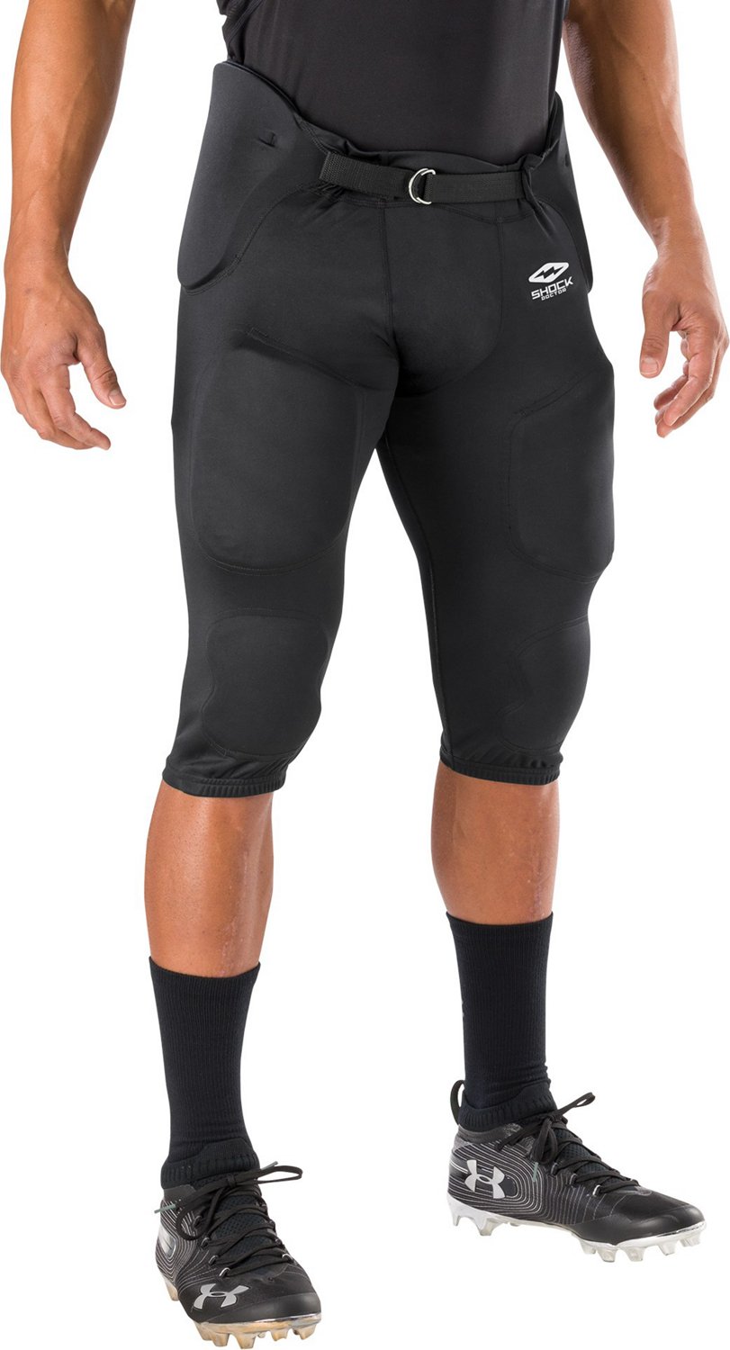 Showtime Football Integrated Black Pant | Shock Doctor Black / Adult-M