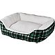 Academy Sports + Outdoors Green Plaid Plush Dog Bed                                                                              - view number 1 selected