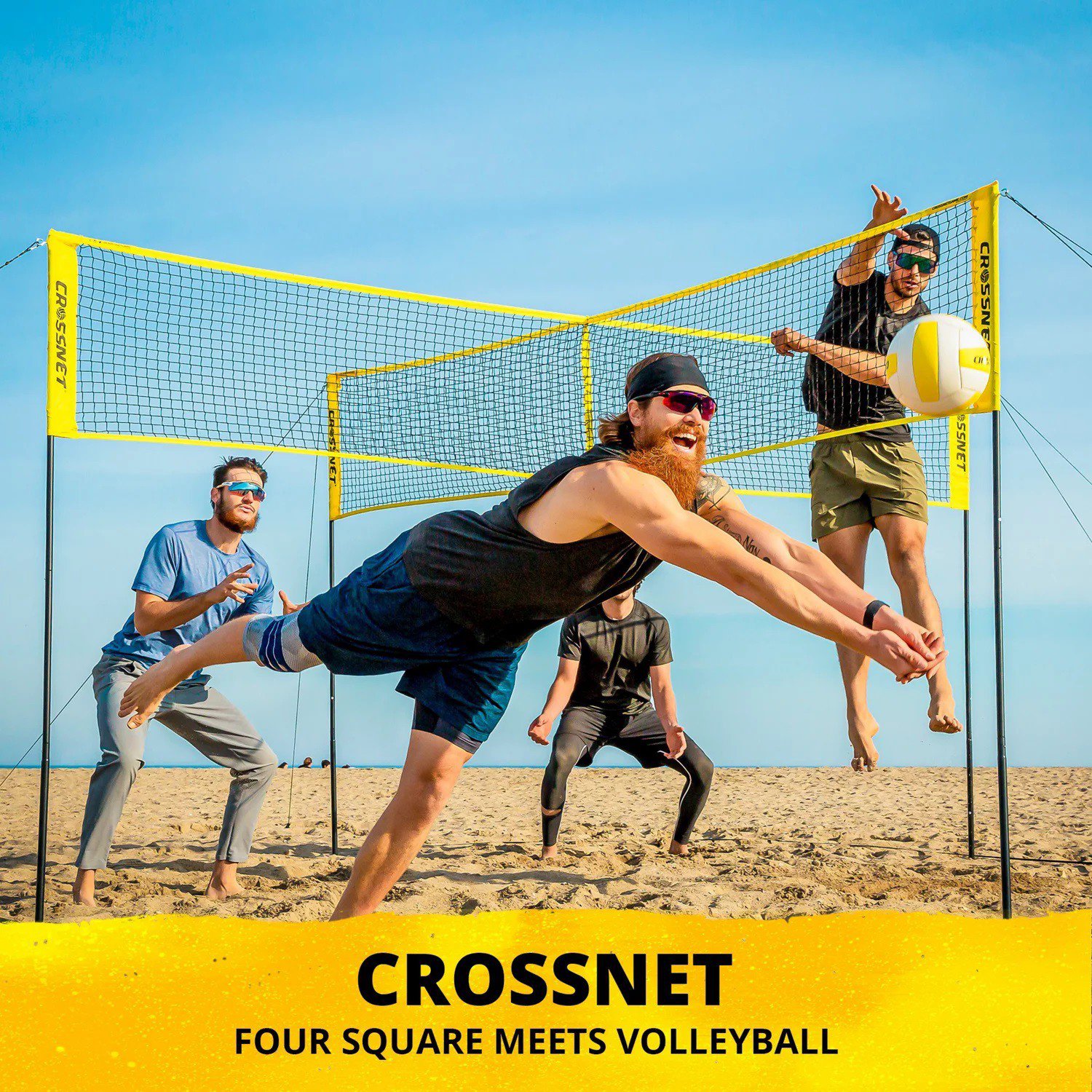 Crossnet 4 Square Volleyball Game                                                                                                - view number 3