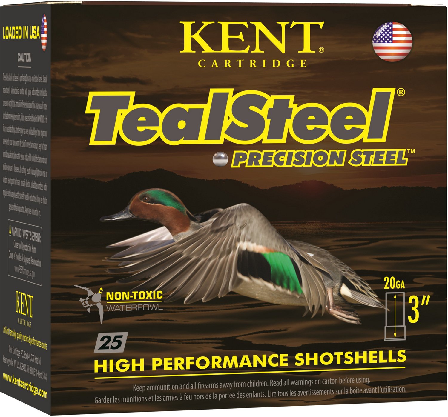 KENT Teal Steel 20 ga. Shotshell Ammunition 25-Pack | Academy