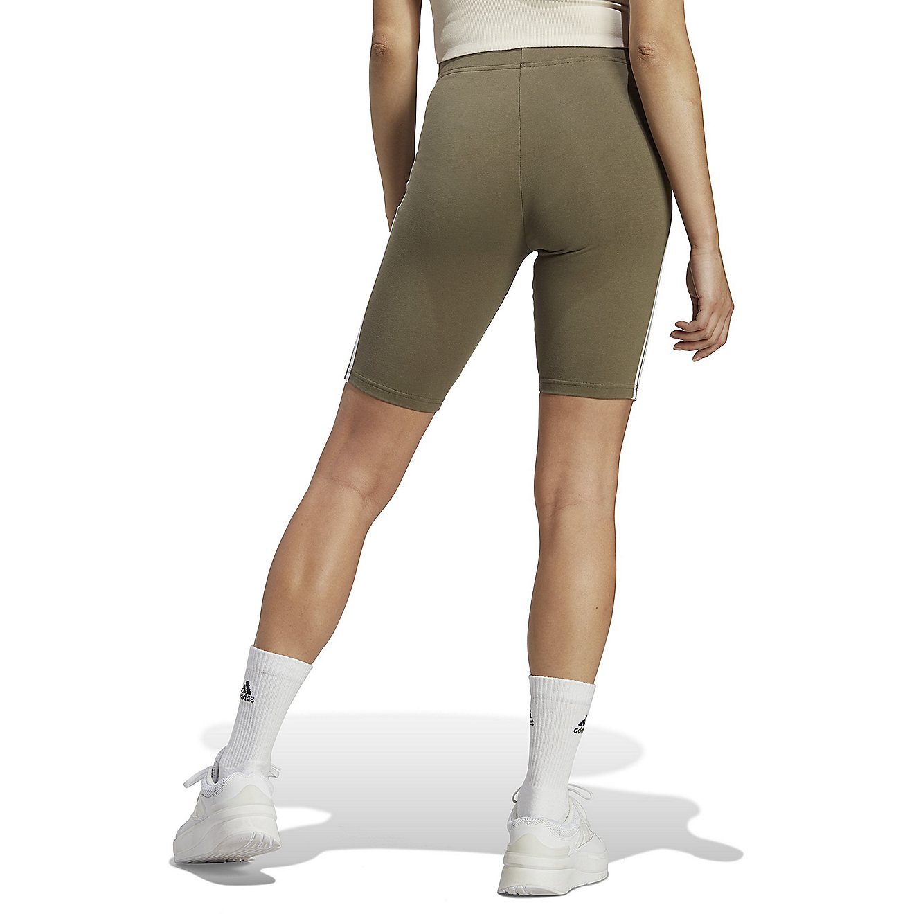 adidas Women's Essentials 3-Stripes Bike Shorts 3 in                                                                             - view number 2