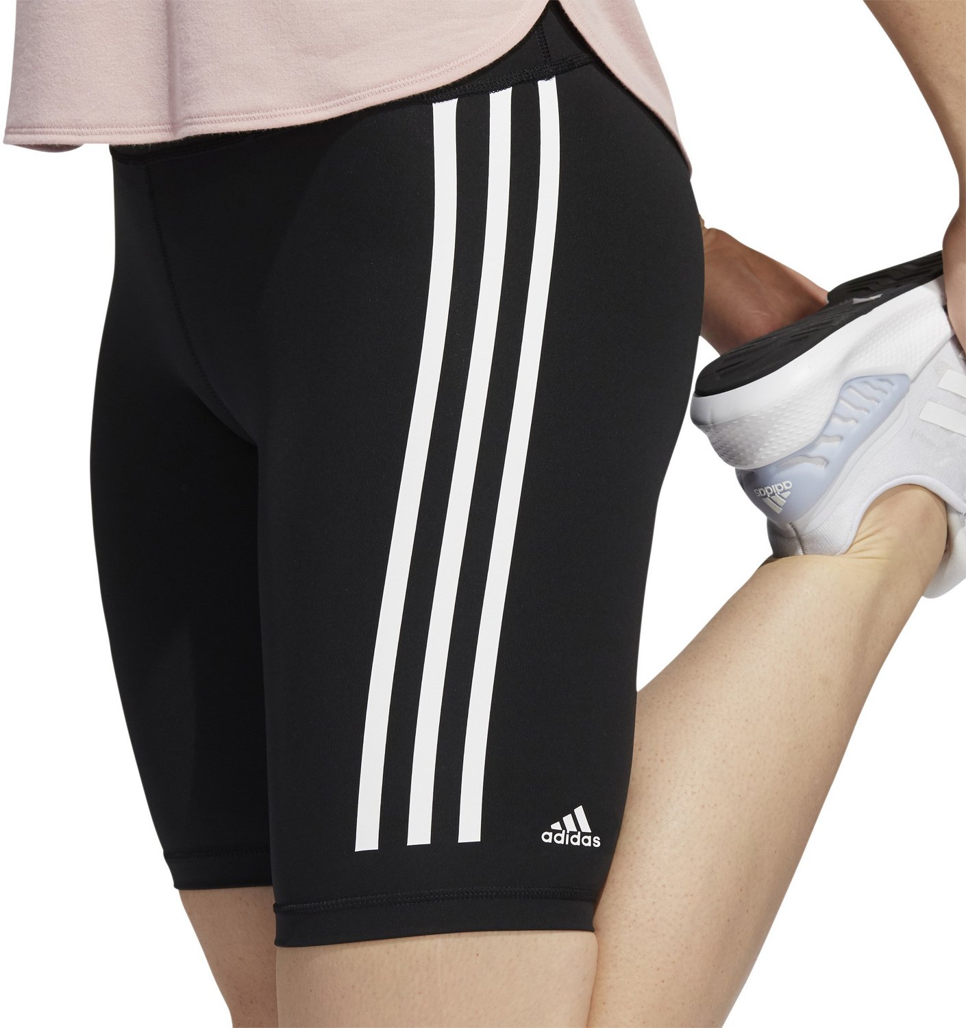 adidas Women's Optime TrainIcons 3-Stripes Bike Short Leggings - view number 4