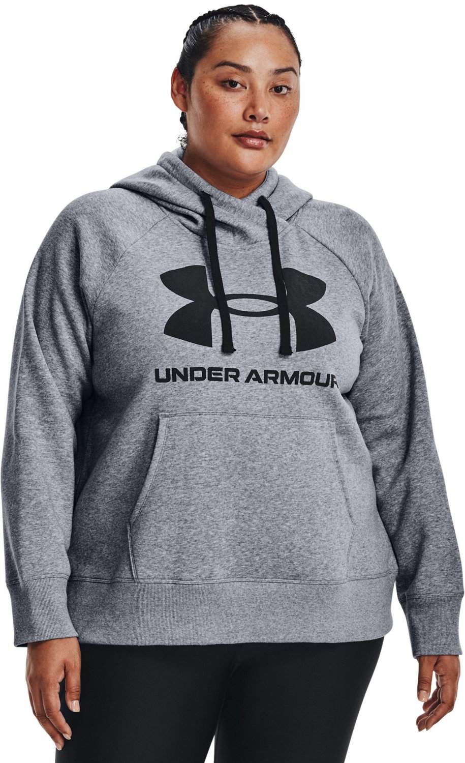 Under Armour Women's Rival Fleece Logo Hoodie Plus Size