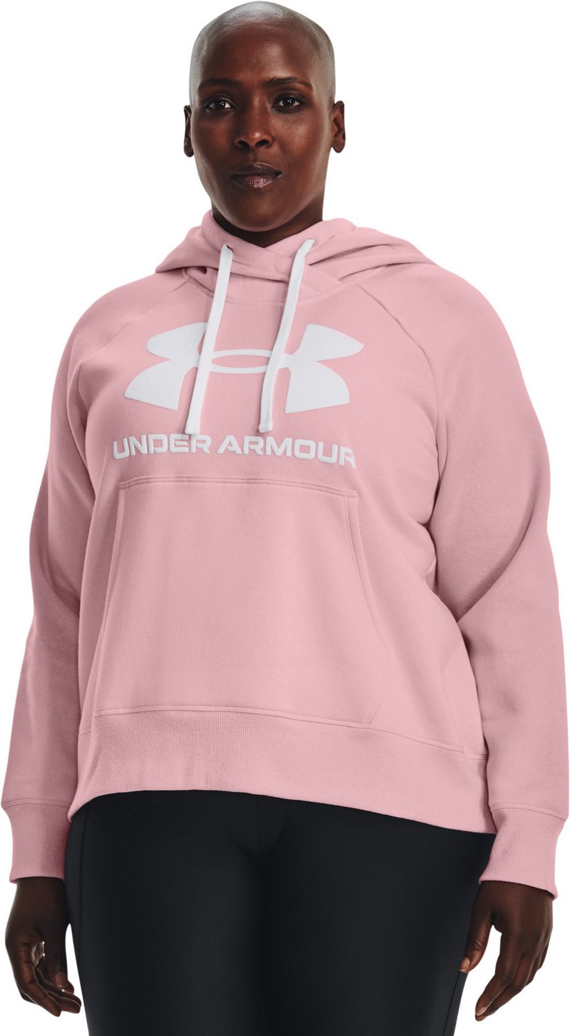 Pink under best sale armour hoodie