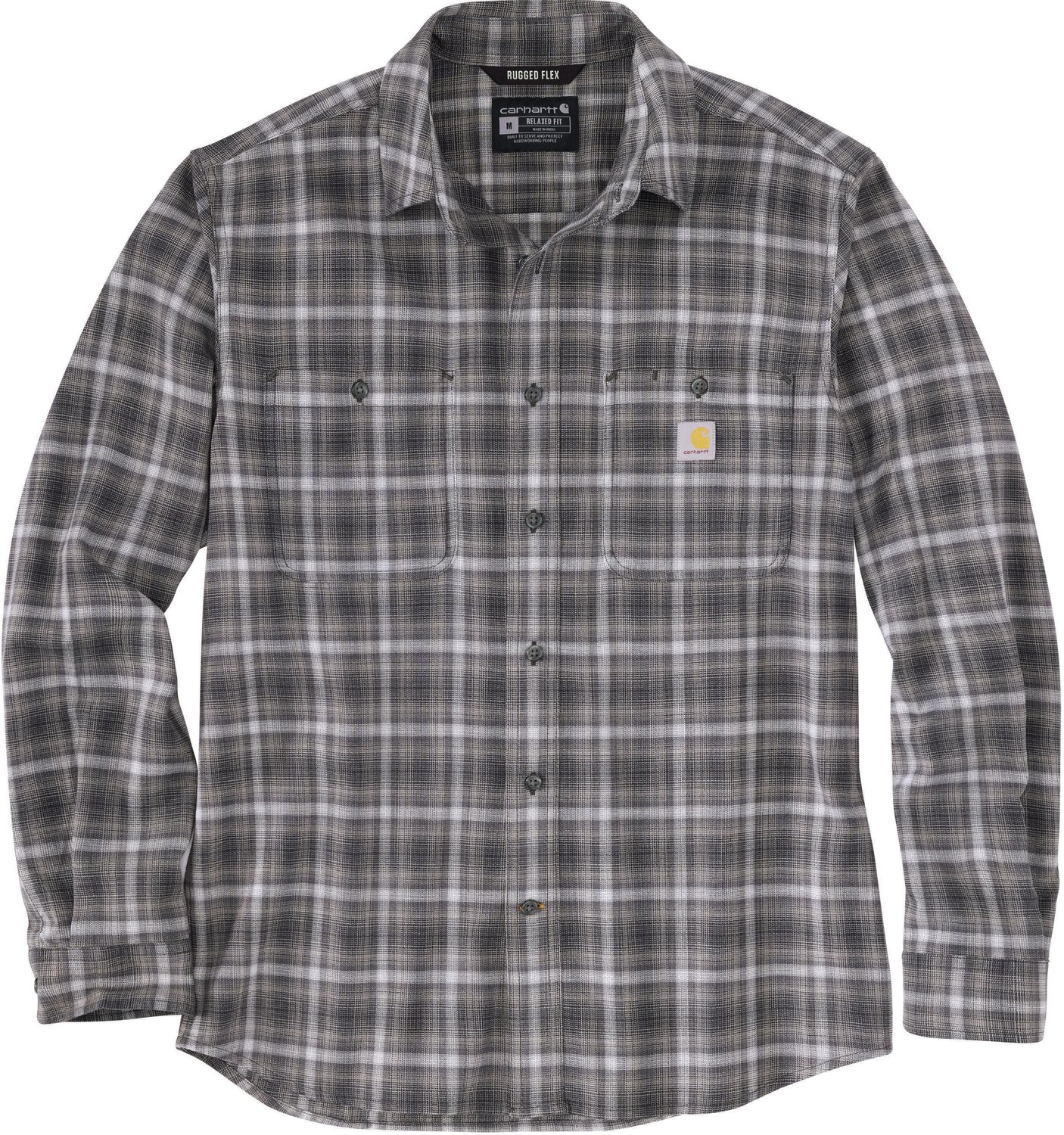 Carhartt Men's Rugged Flex Lightweight Flannel Long Sleeve Shirt Academy
