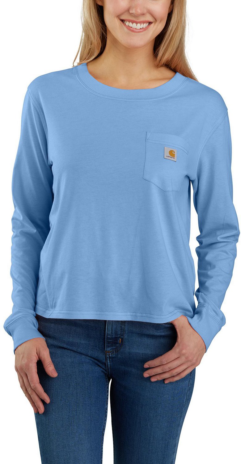 Women's long hotsell sleeve carhartt shirts