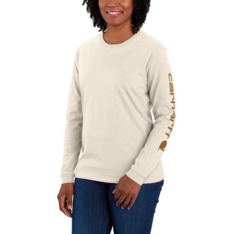 Carhartt Women's Relaxed Fit Midweight Logo Long Sleeve