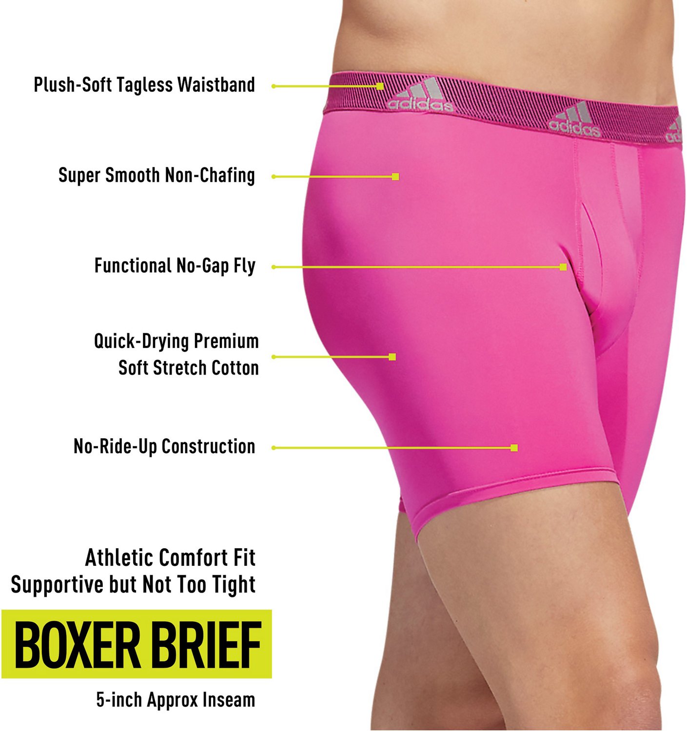 adidas Men's Performance Boxer Briefs 3-Pack - view number 7