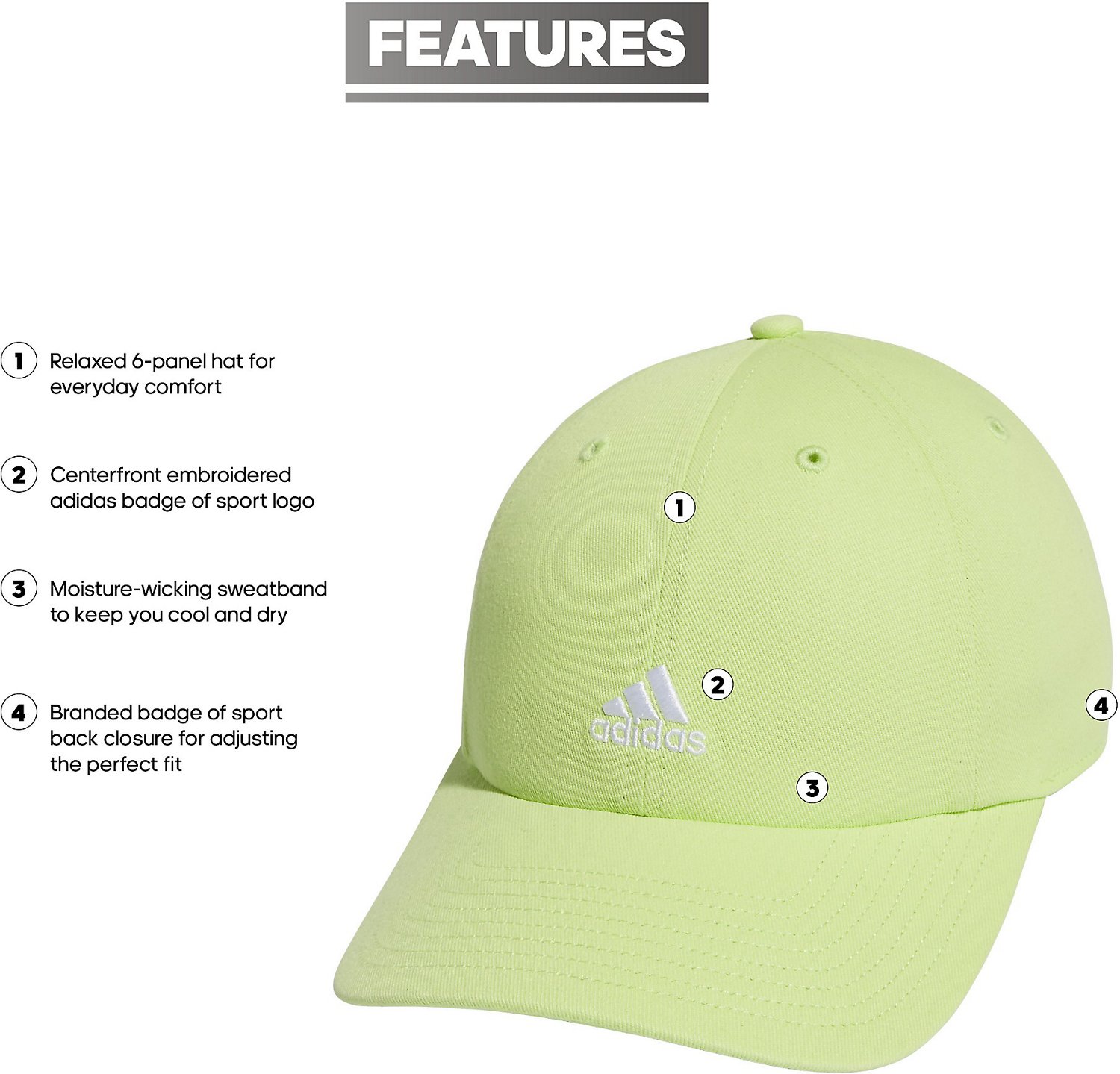 adidas Womenâ€™s Saturday 2.0 Cap - view number 5