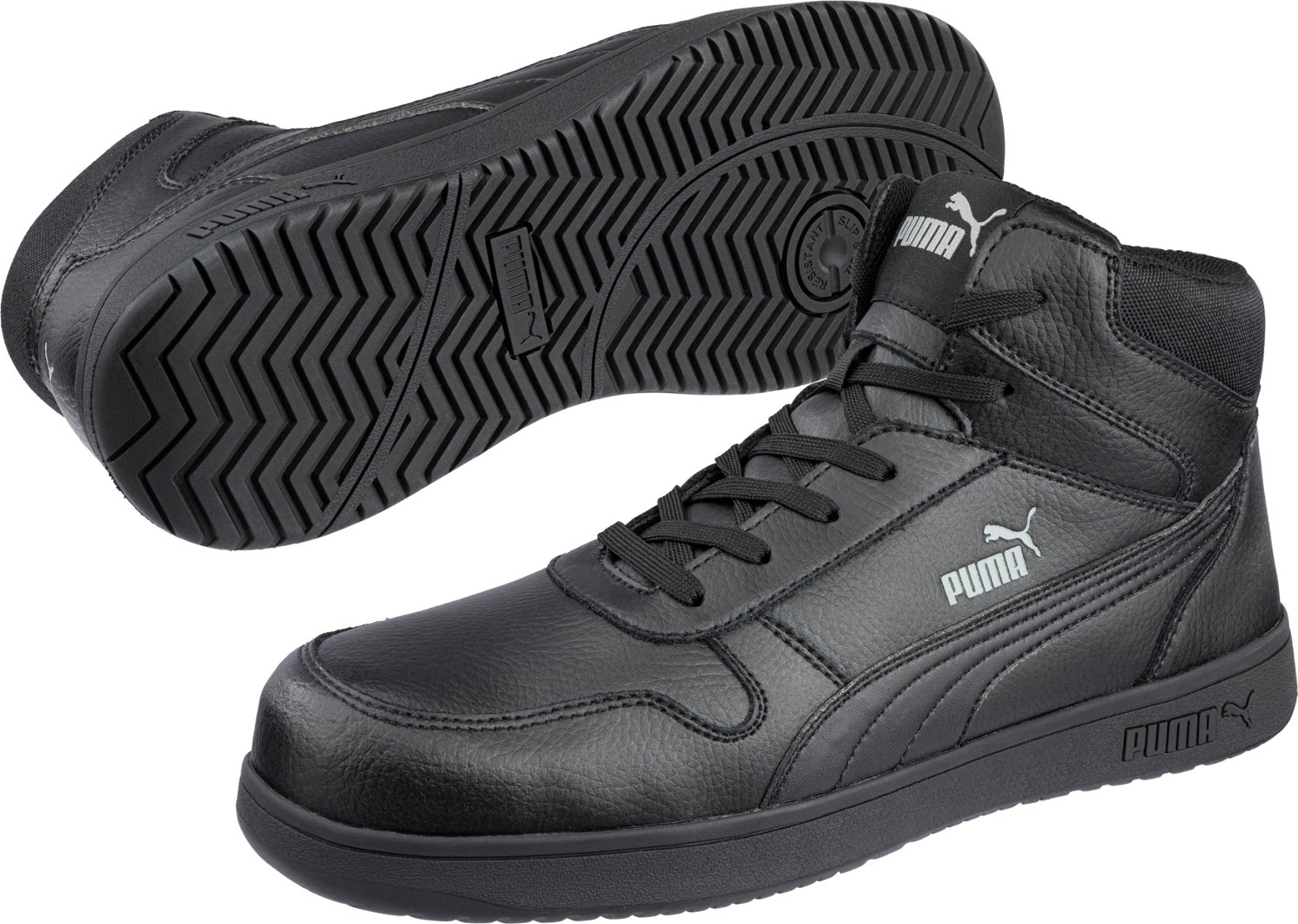 PUMA Men's Safety Frontcourt Mid Leather EH Shoes - view number 4