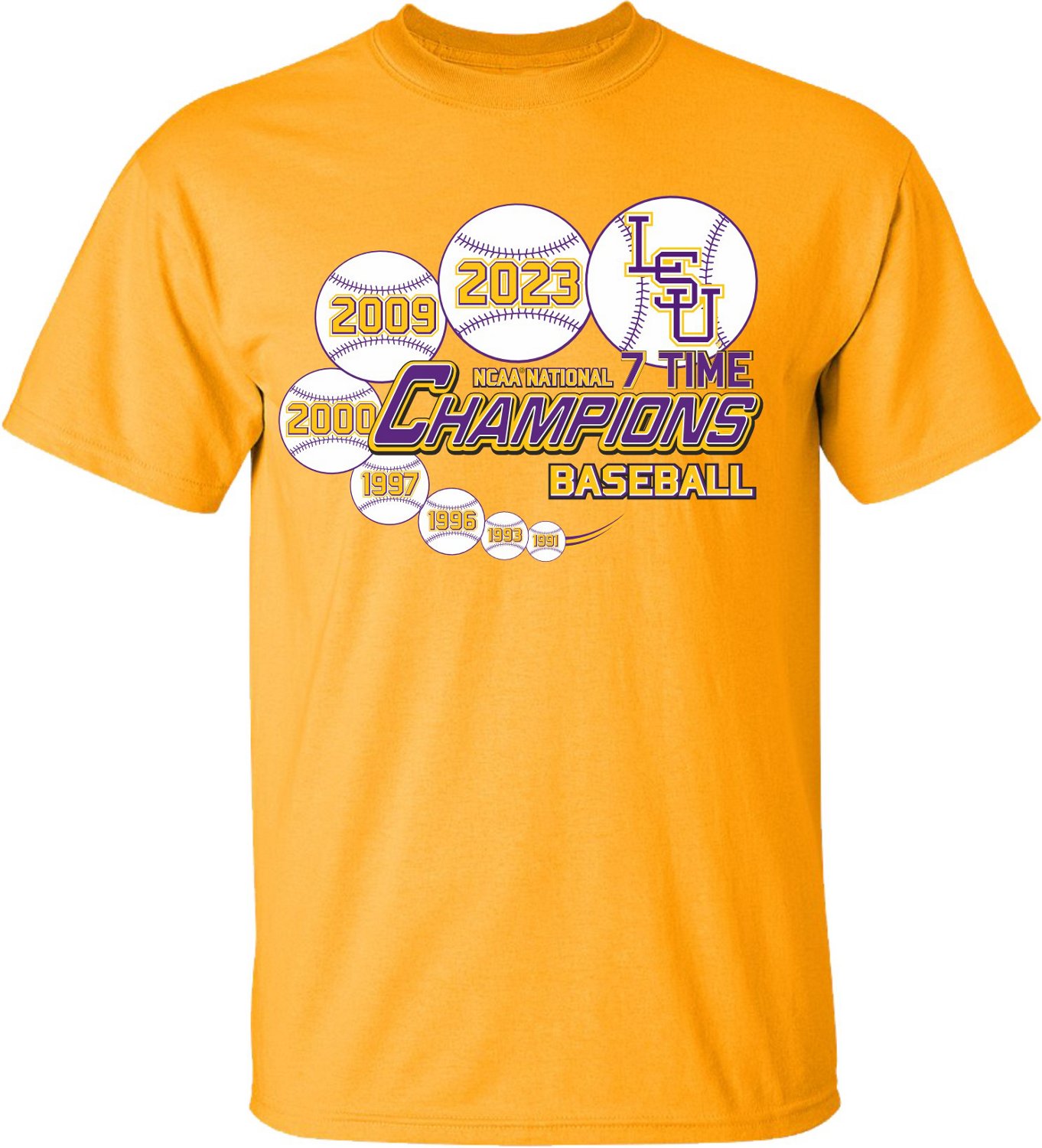 Bayou Apparel Men's LSU 2025 College World Series Baseball National