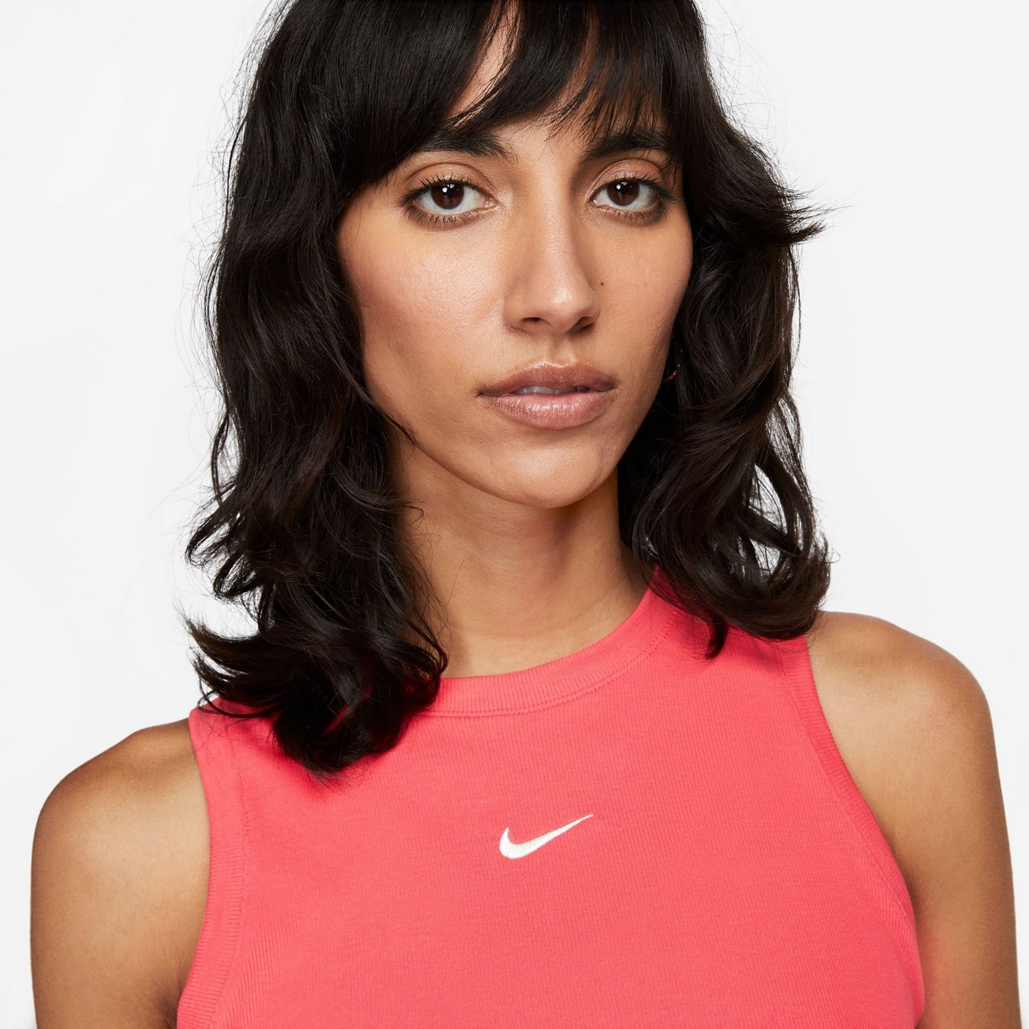 Nike Women's Sportswear Essentials Ribbed Cropped Tank Top                                                                       - view number 3