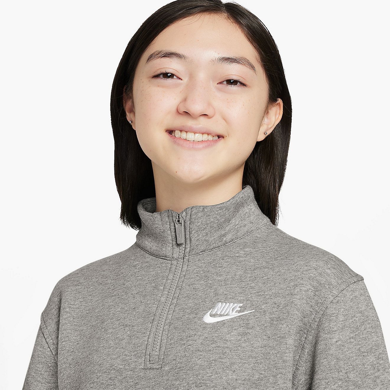 Nike Girls' Sportswear Club Fleece 1/2-Zip Pullover | Academy